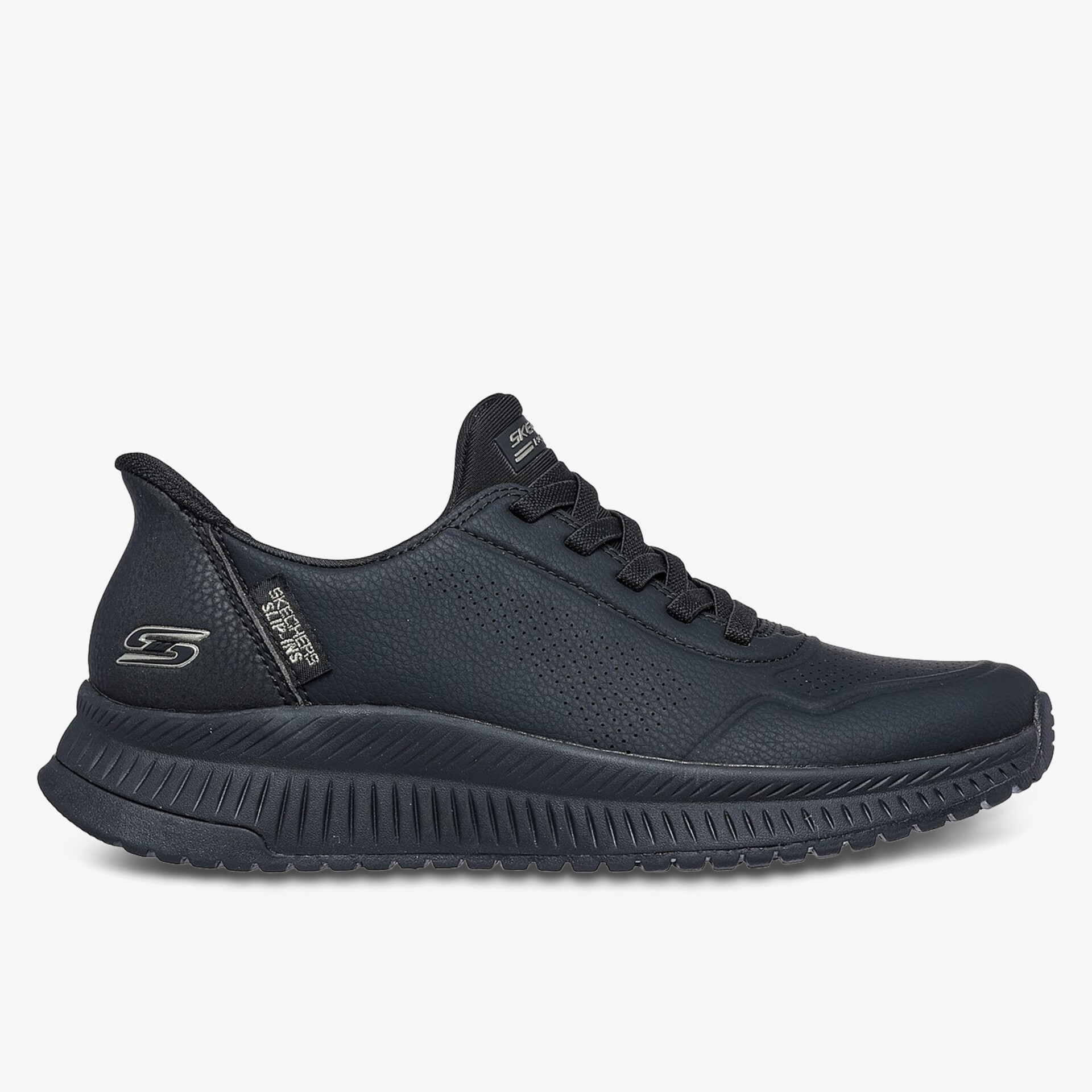 Leichter sportlicher Schuh mit atmungsaktivem Material und flexibler, langlebiger Sohle in schwarzem Design