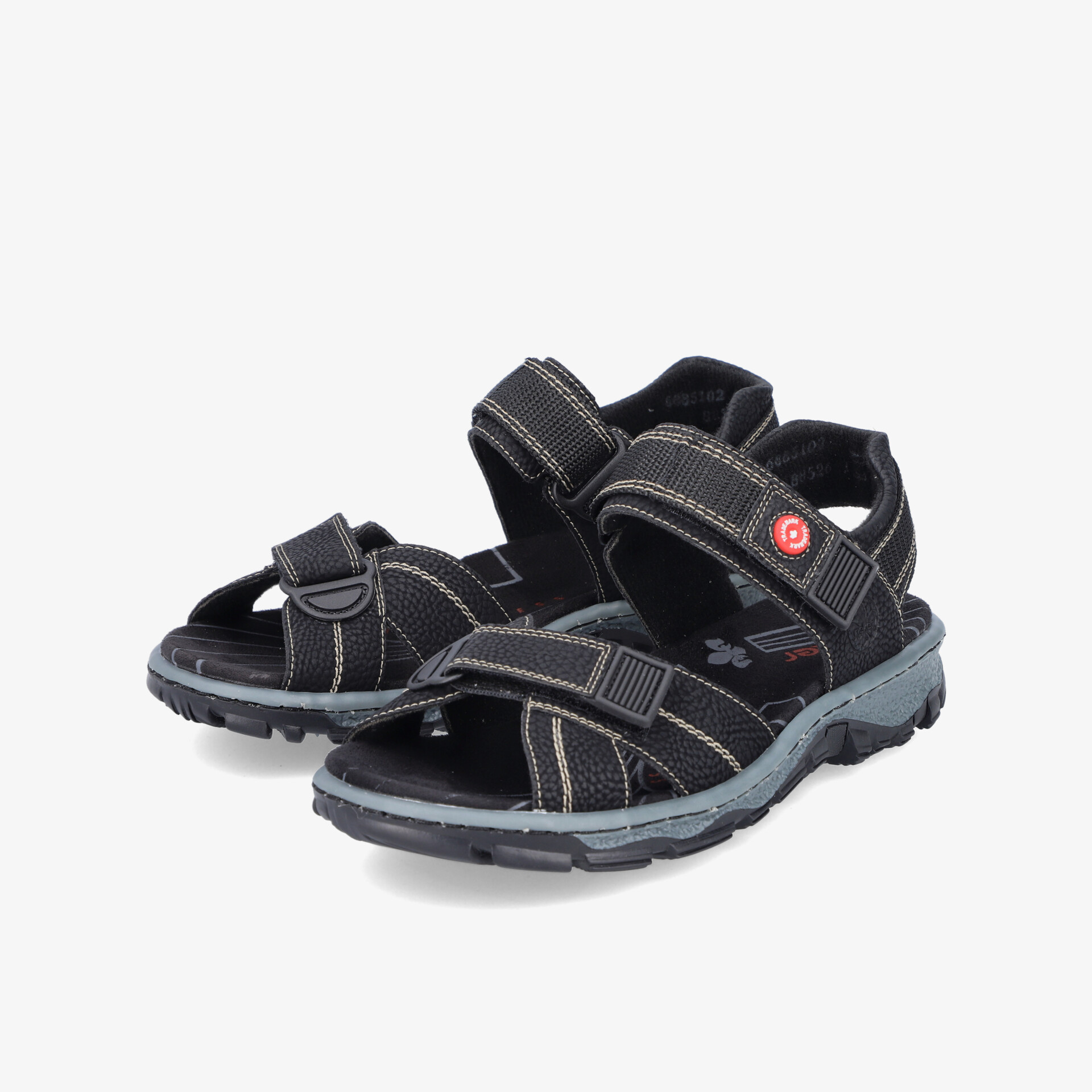 Robuste und bequeme Outdoorsandalen mit verstellbaren Klettverschlüssen und rutschfester Sohle für gute Beweglichkeit