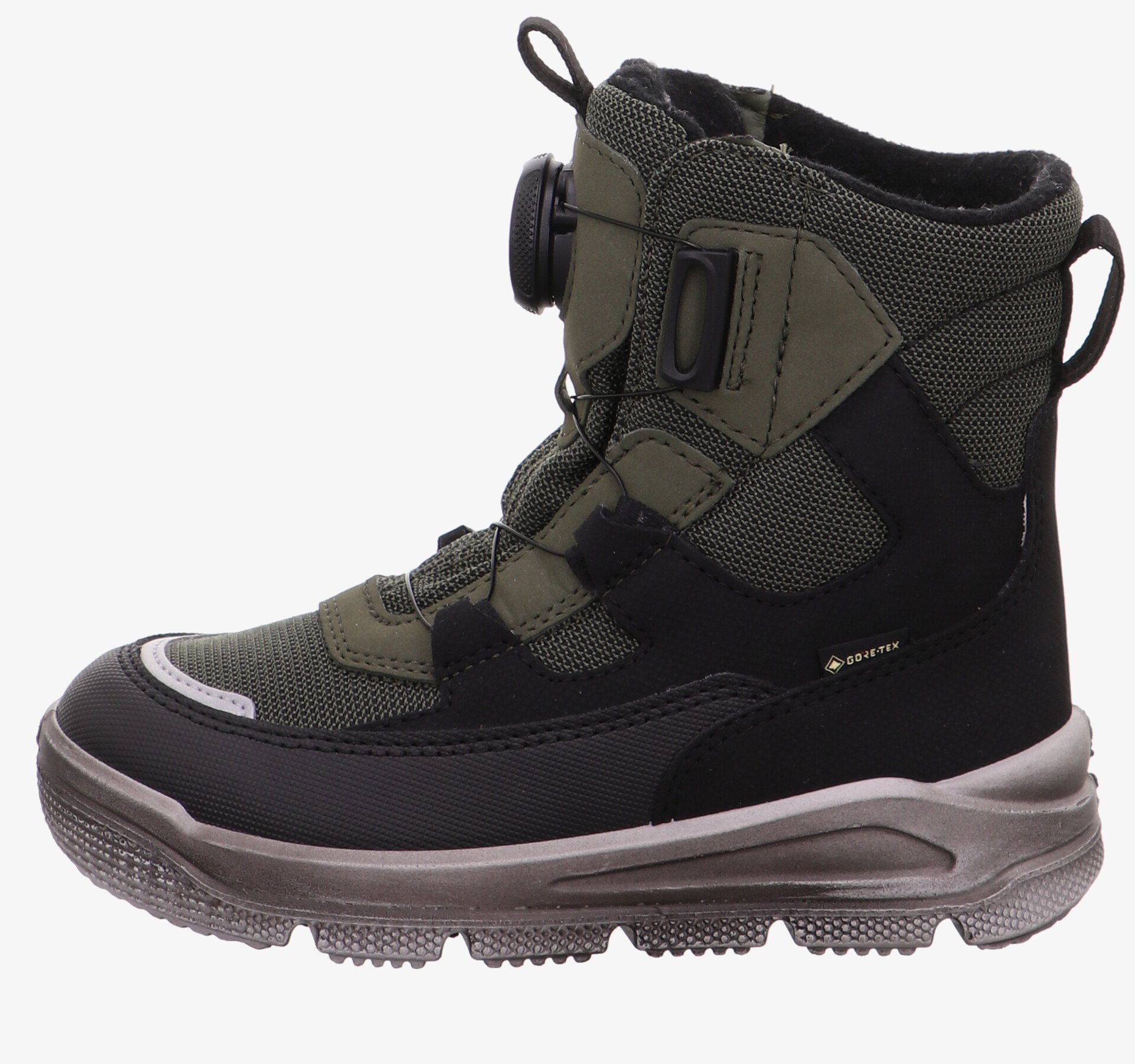 Warmer Winterstiefel mit robustem Design und schnellem Schnürsystem. Perfekt für Outdoor-Abenteuer.