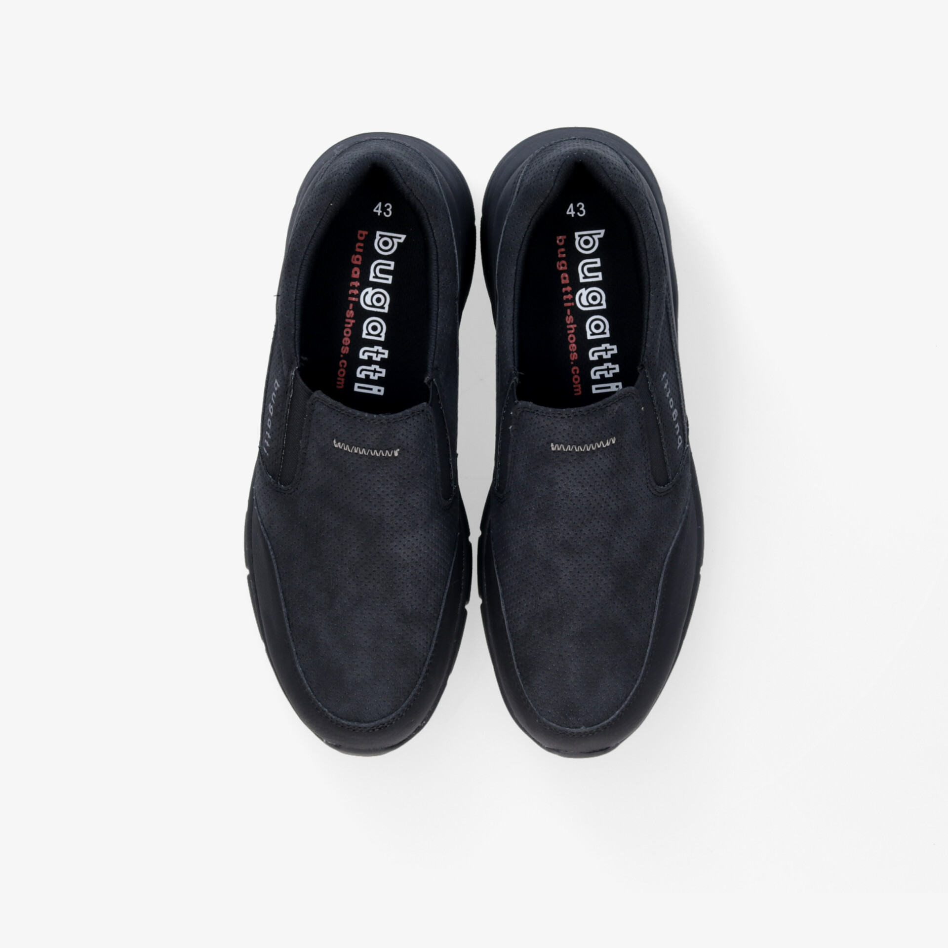 Elegante schwarze Slipper mit rutschfester Sohle und bequemer Passform in moderne Optik.