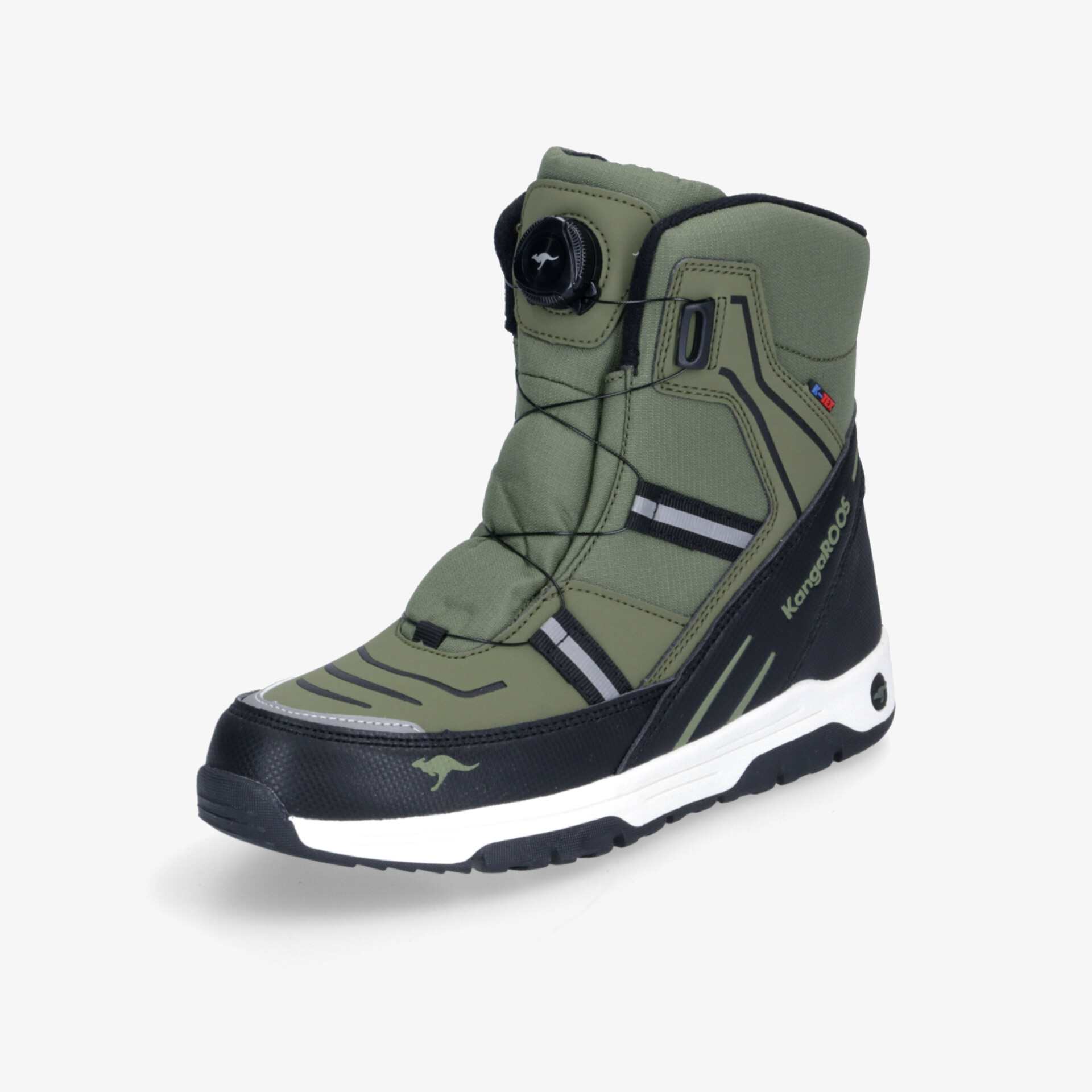 Strapazierfähiger Snowboardstiefel in Grün bietet festen Halt und Komfort für All-Terrain-Abenteuer.