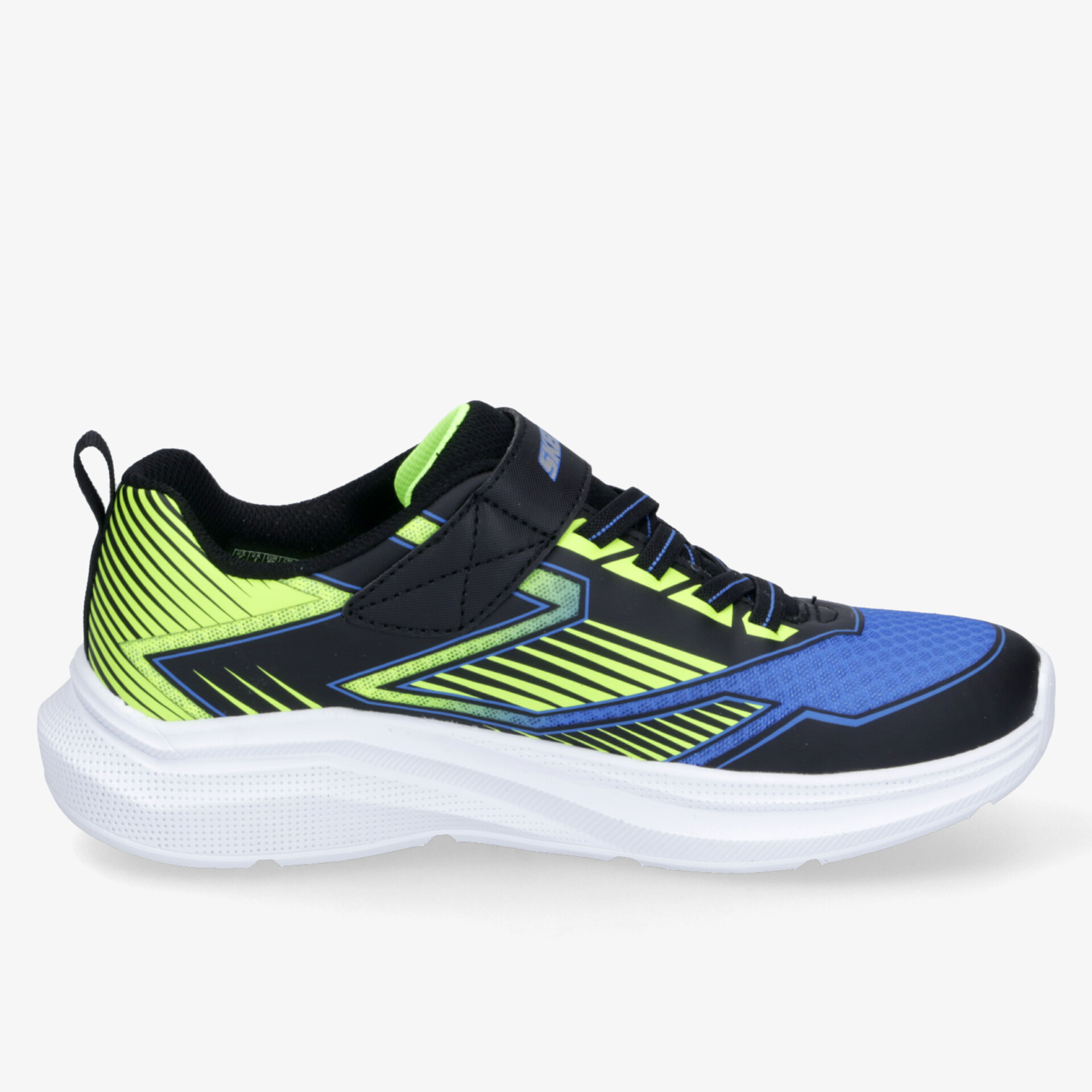 Leichter, atmungsaktiver Sneaker in Blau und Grün mit gepolstertem Kragen und rutschfester Sohle