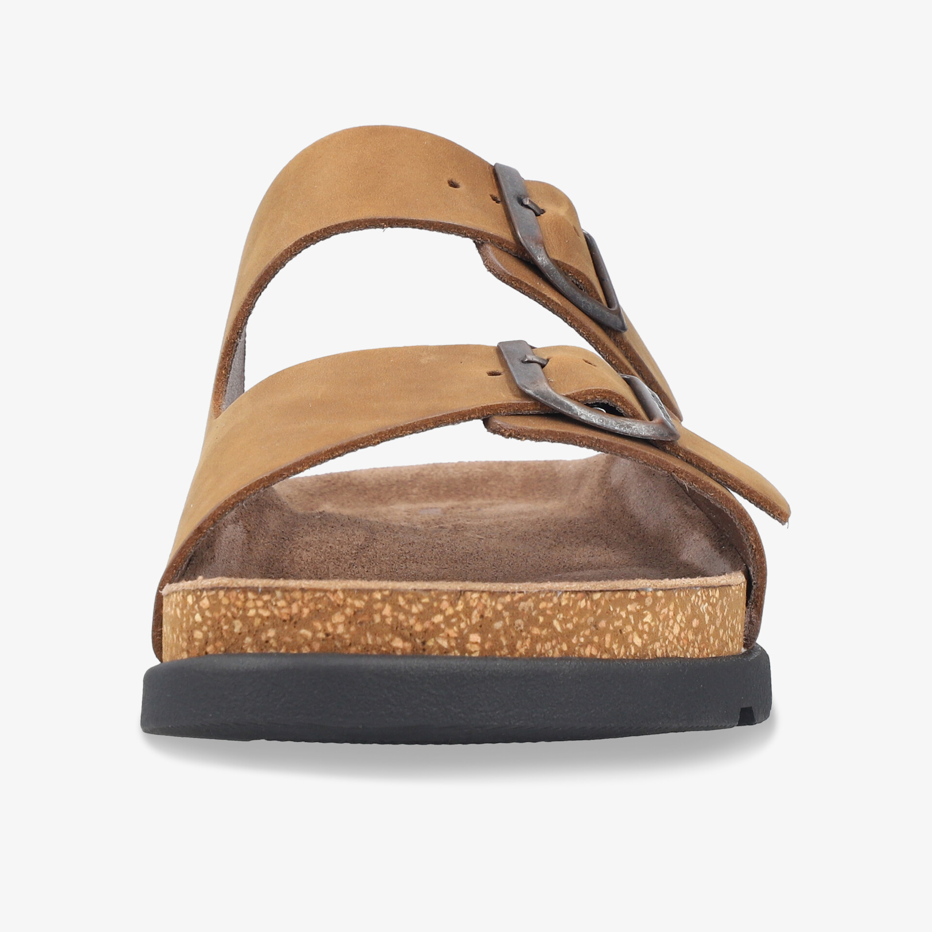 Komfortabler Sandalenvorderansicht mit verstellbaren Schnallen und ergonomischem Fußbett für optimalen Halt