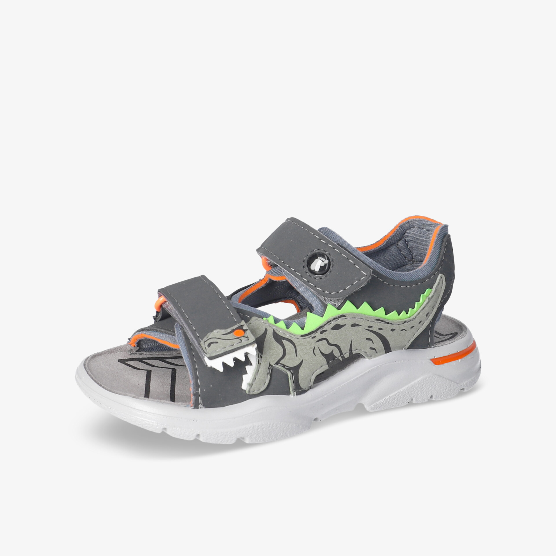 Kindersandale mit Dinosaurier Motiv, atmungsaktiv, verstellbar durch Klettverschluss, bequeme und leichte Sohle