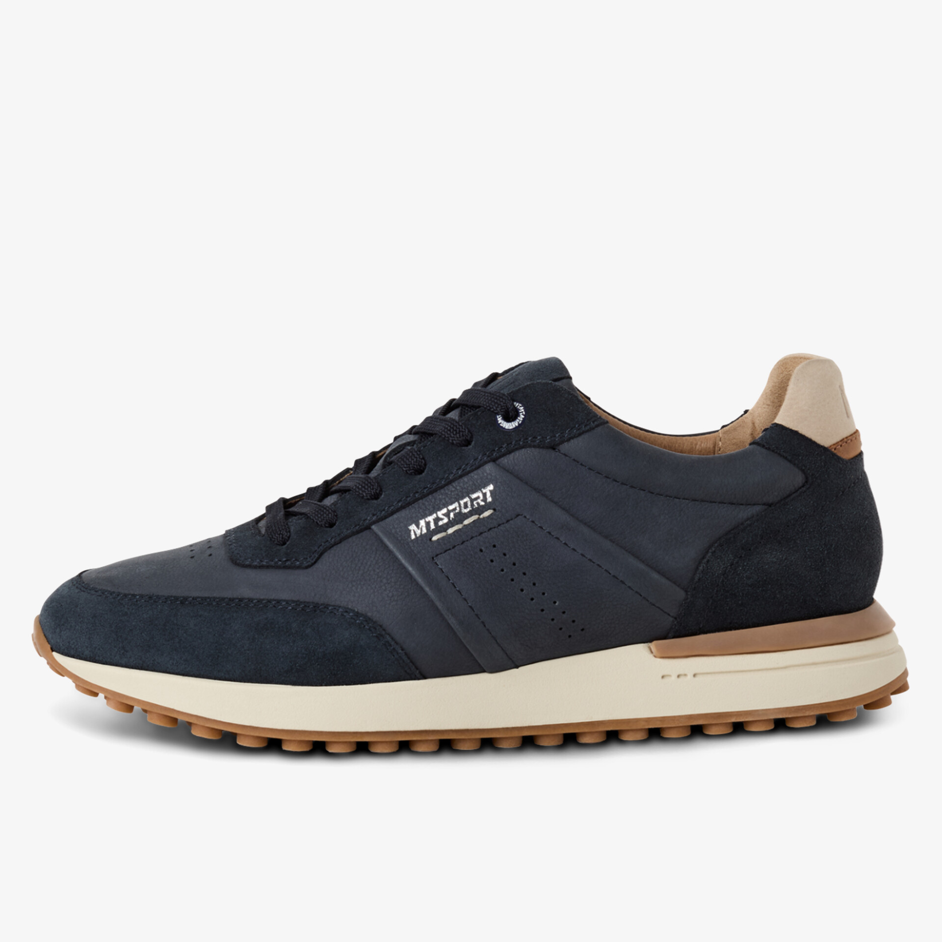 Moderner Sneaker mit leichter Profilsohle und atmungsaktivem Obermaterial in klassischem Design