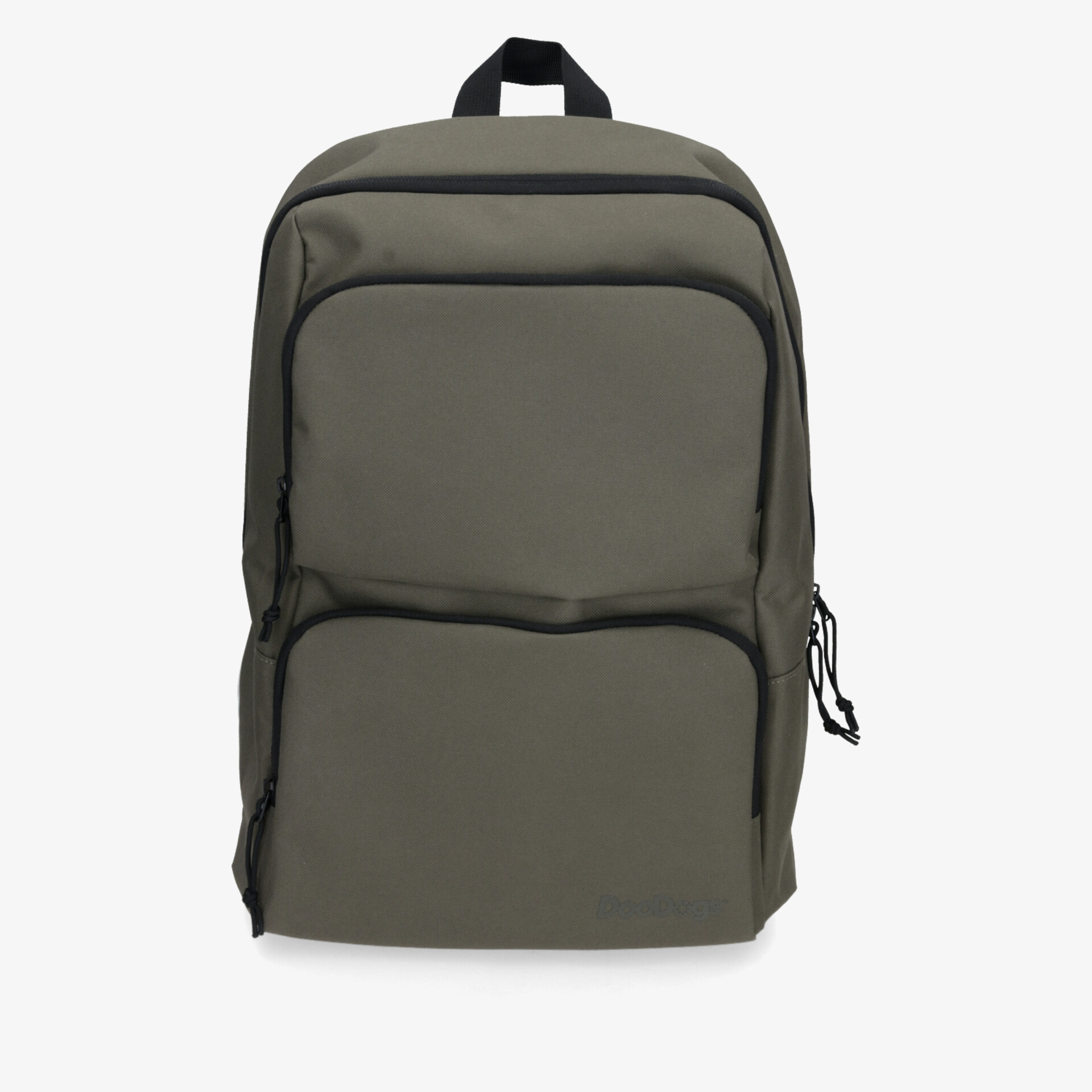 Moderner grauer Rucksack mit mehreren Fächern für optimalen Stauraum und einfache Handhabung