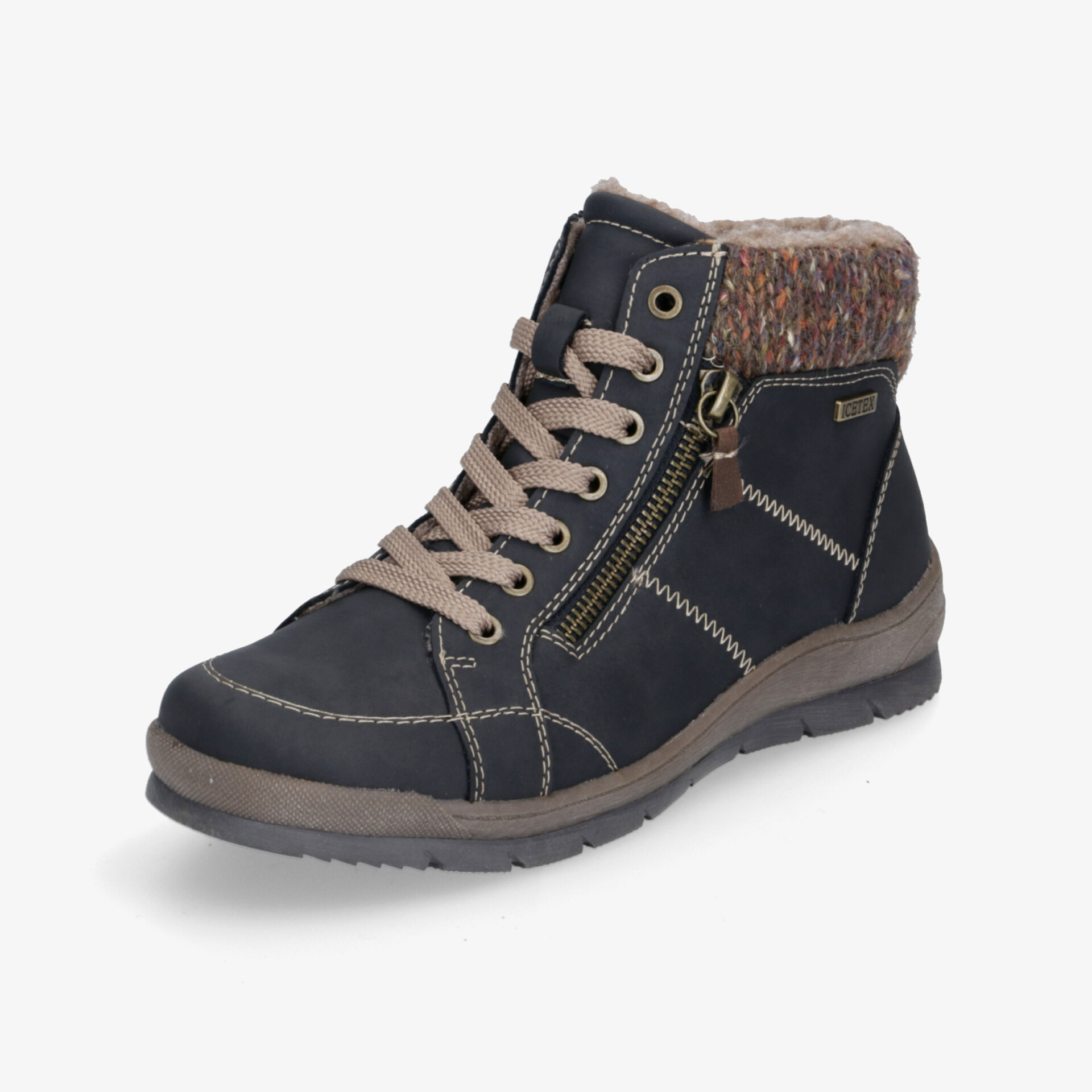 Komfortable Stiefelette mit praktischem Reißverschluss und warmem Futter für kalte Tage.