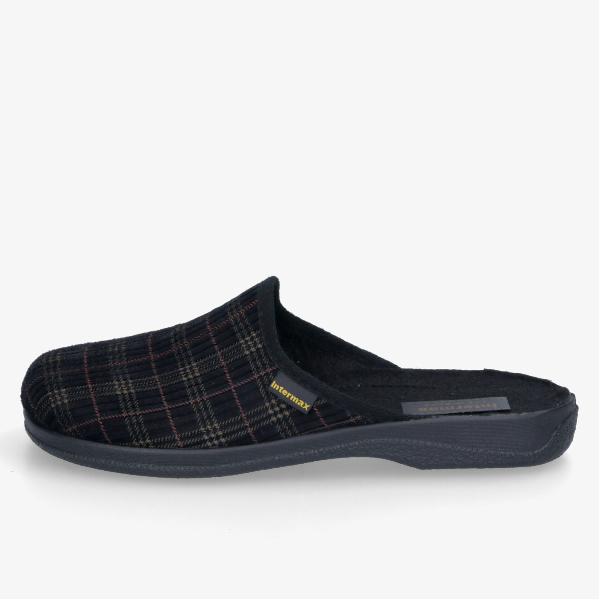 Bequemer Hausschuh mit kariertem Muster, weicher Sohle und rutschfestem Design, ideal für den Alltag