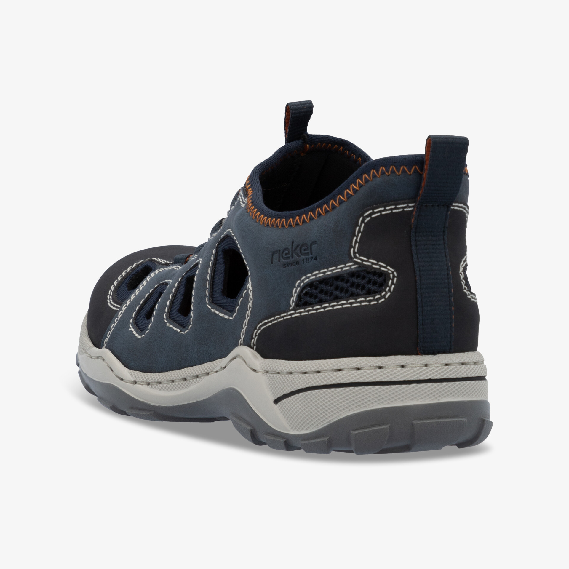 Robuster und komfortabler Schuh mit atmungsaktivem Obermaterial und rutschfester Sohle, seitliche Ansicht