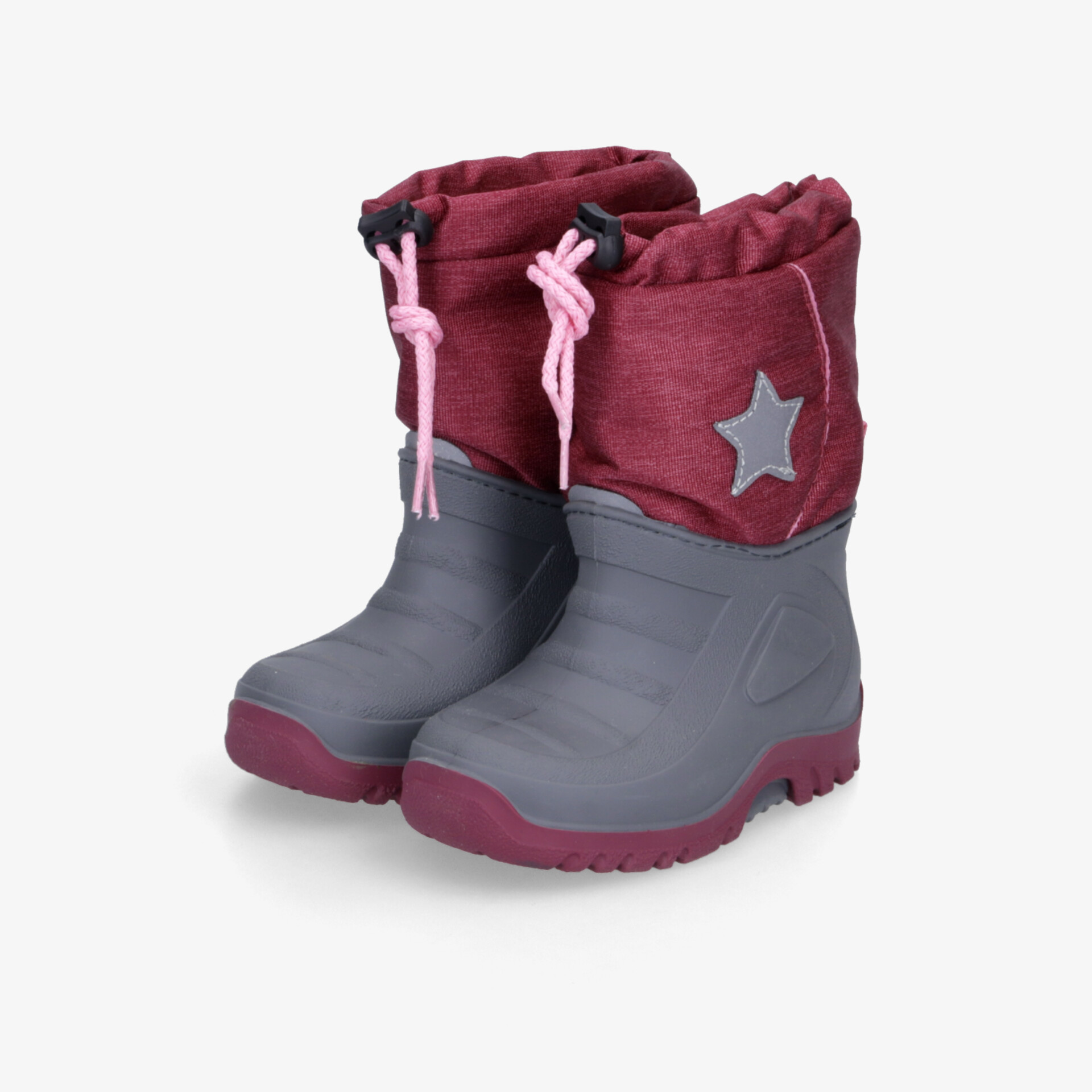 Warme und robuste Winterstiefel mit wasserabweisender Oberfläche und rutschsicherer Profilsohle