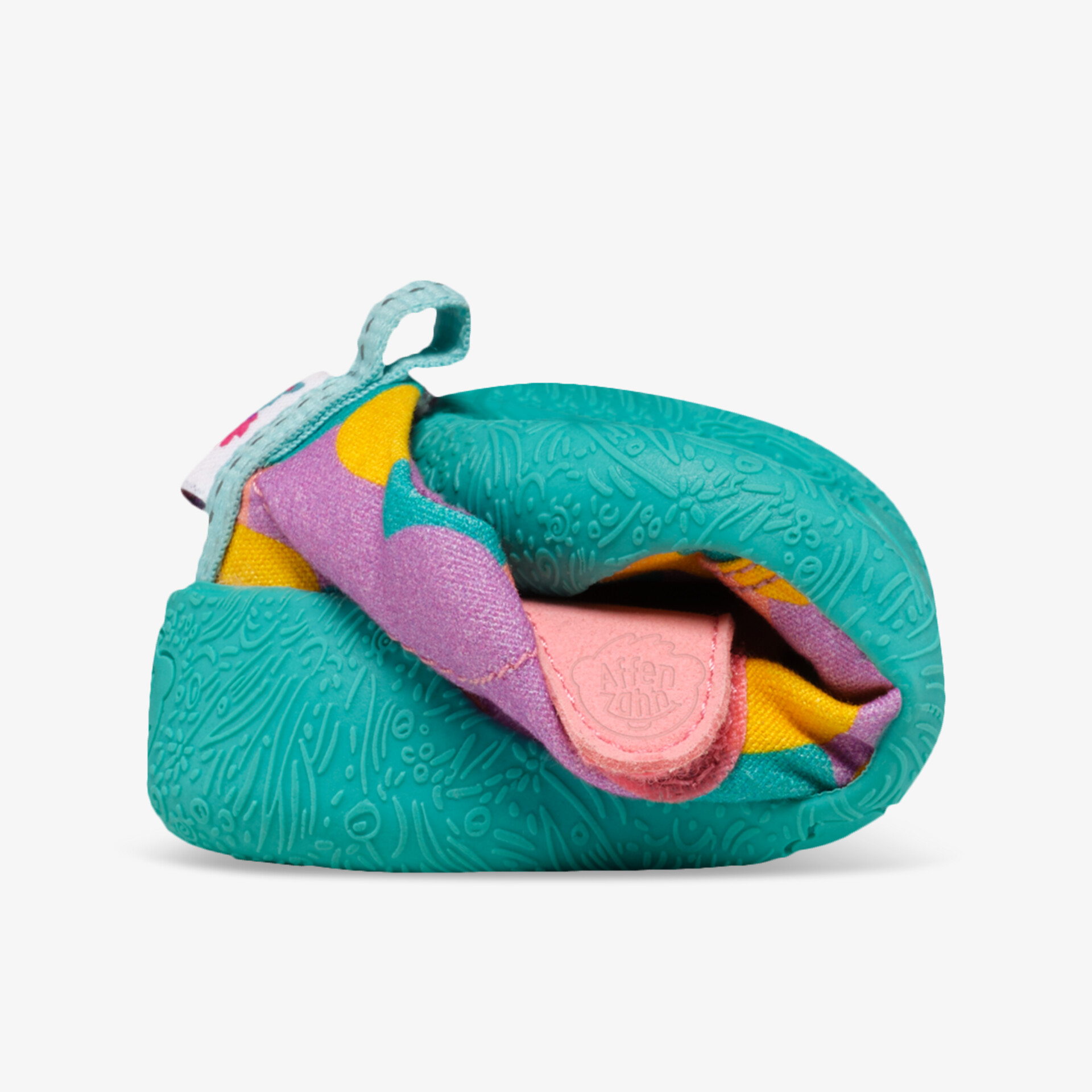 Flexibel faltbarer Schuh in leuchtenden Farben mit rutschfester, leichter und bequemer Sohle