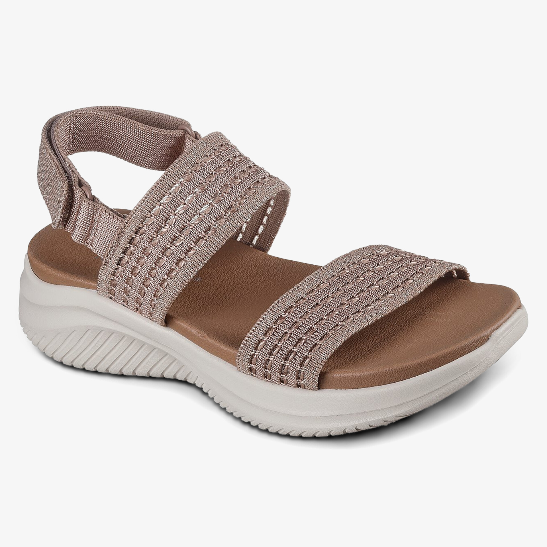 Bequeme Sandale mit elastischem Obermaterial und rutschfester, leichter Laufsohle für ganztägigen Komfort