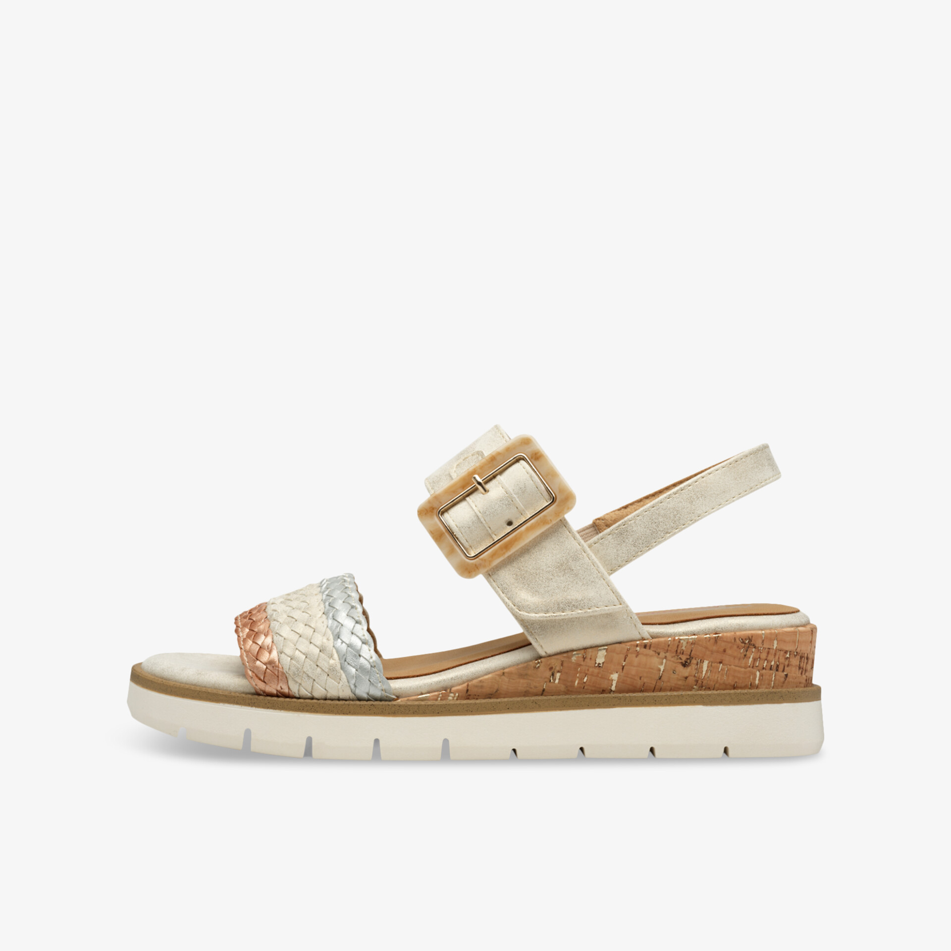 Bequeme Sandale mit verstellbarem Riemen und gepolsterter Sohle für einen leichten und angenehmen Tragekomfort