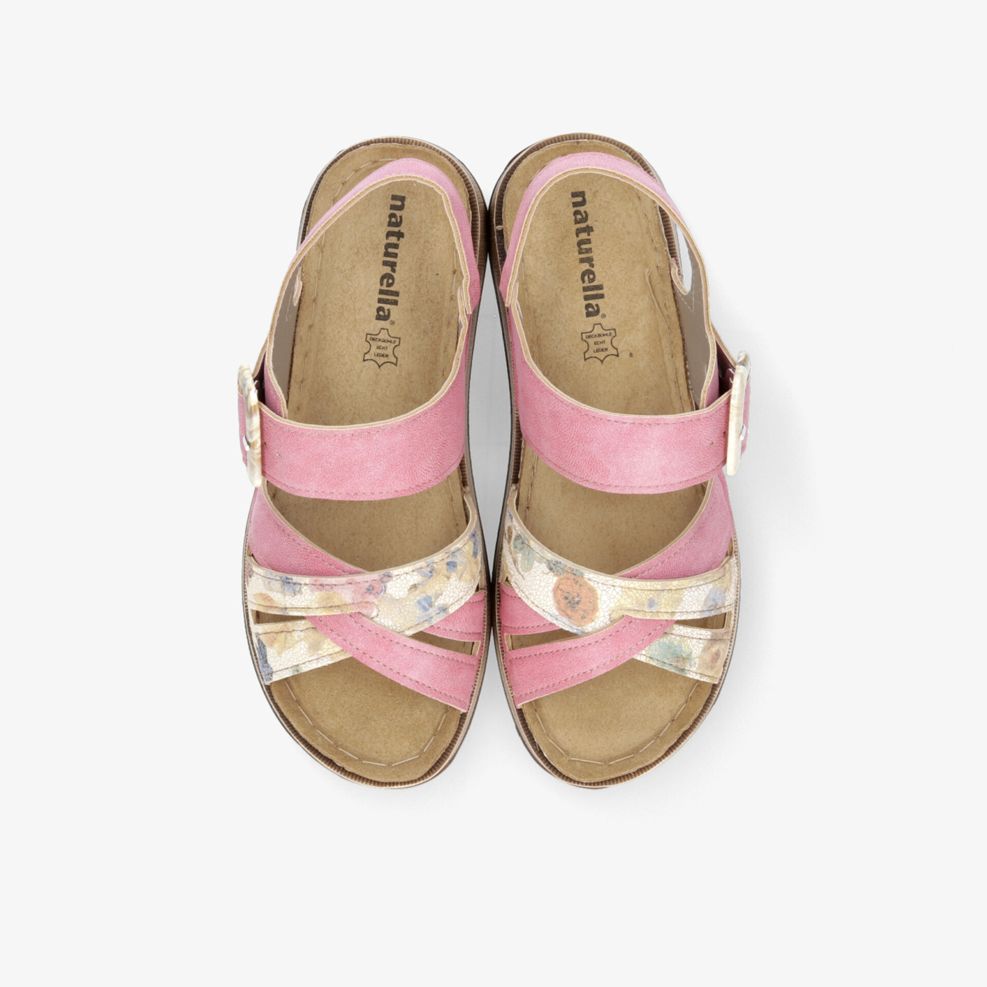 Bequeme Pantoletten mit verstellbaren Riemen und floralem Muster für angenehmen Tragekomfort den ganzen Tag