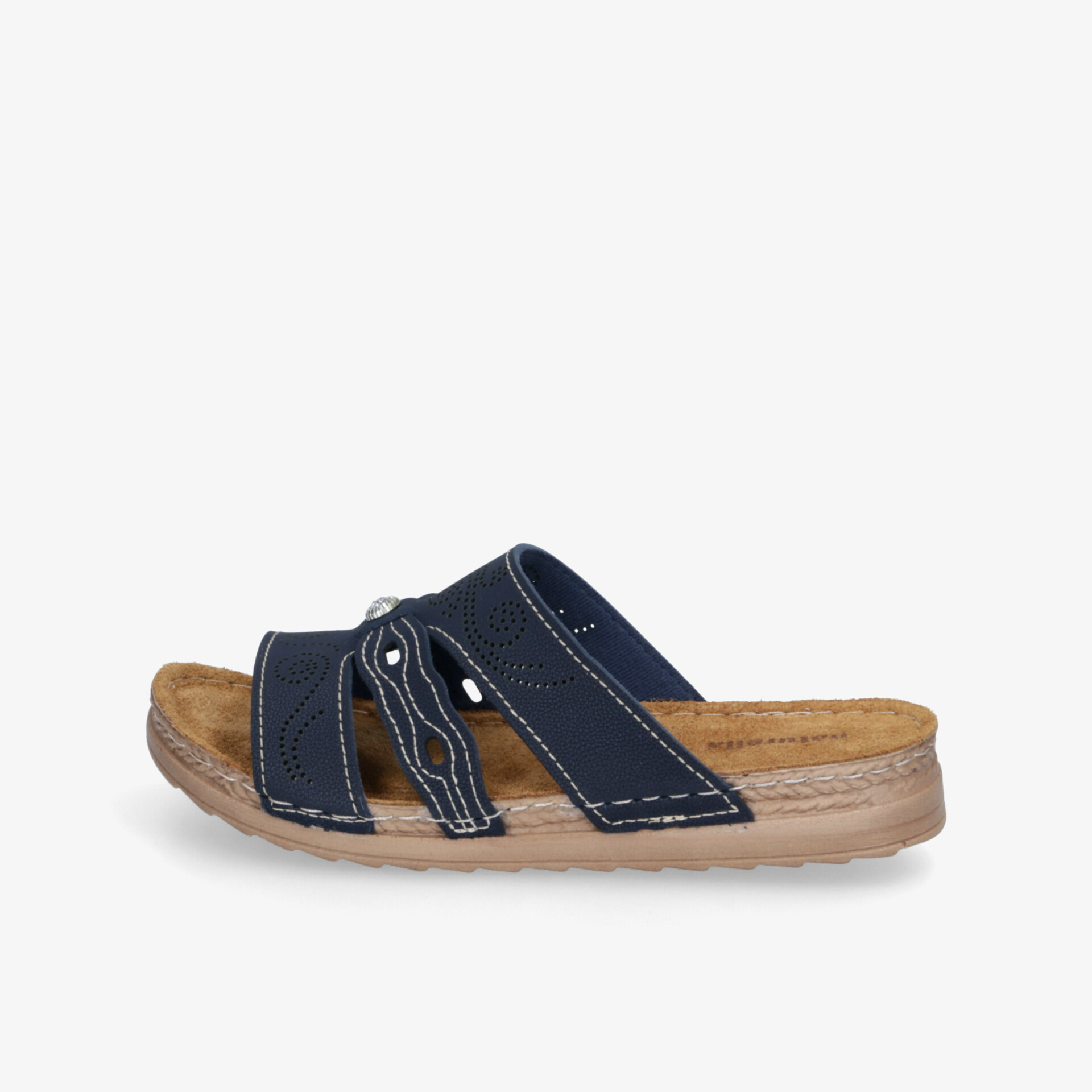 Leichte und komfortable Pantolette mit verstellbaren Riemen und gepolsterter Sohle für angenehmes Tragegefühl