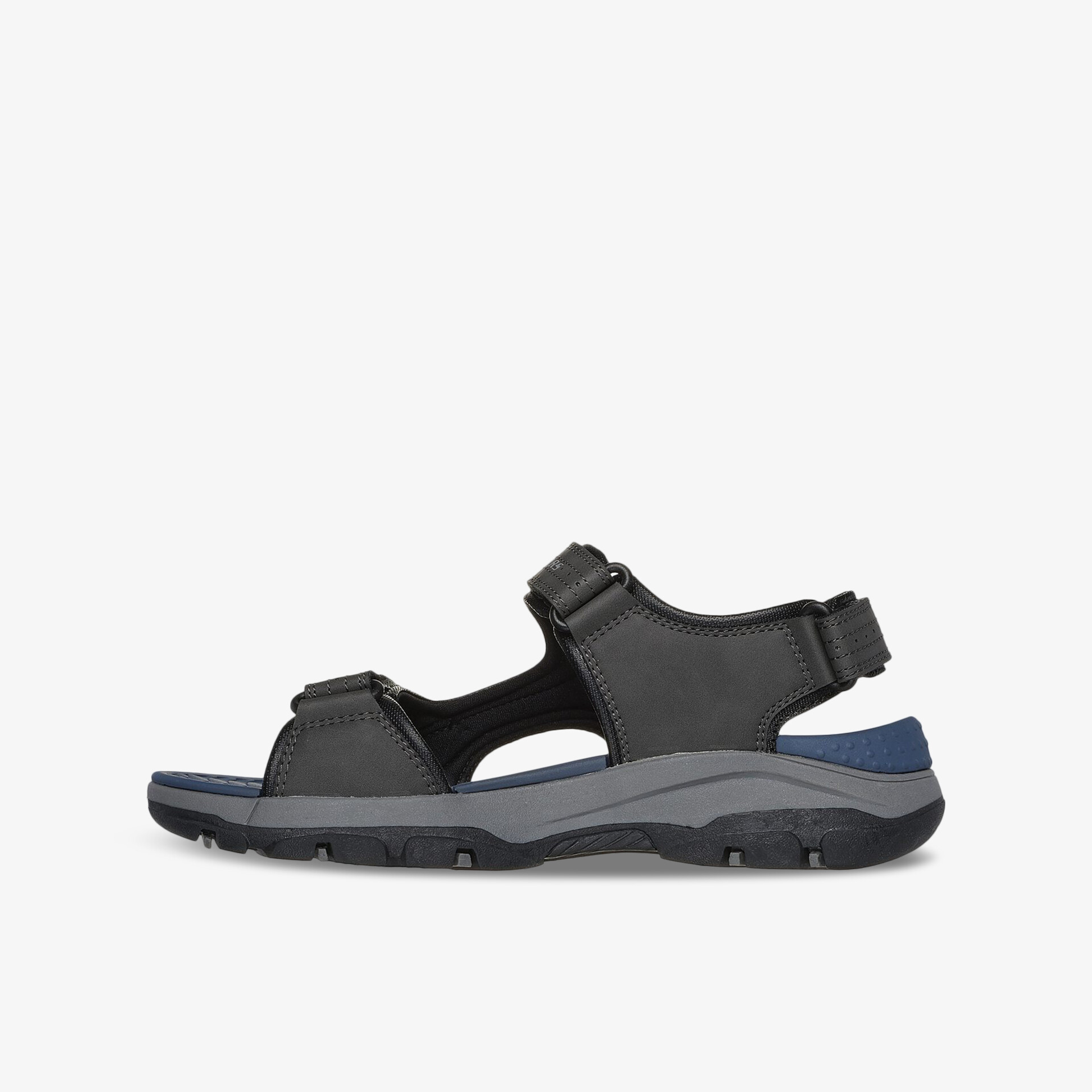 Schwarze sportliche Sandale mit verstellbaren Riemen und rutschfester, flexibler Sohle für optimalen Komfort