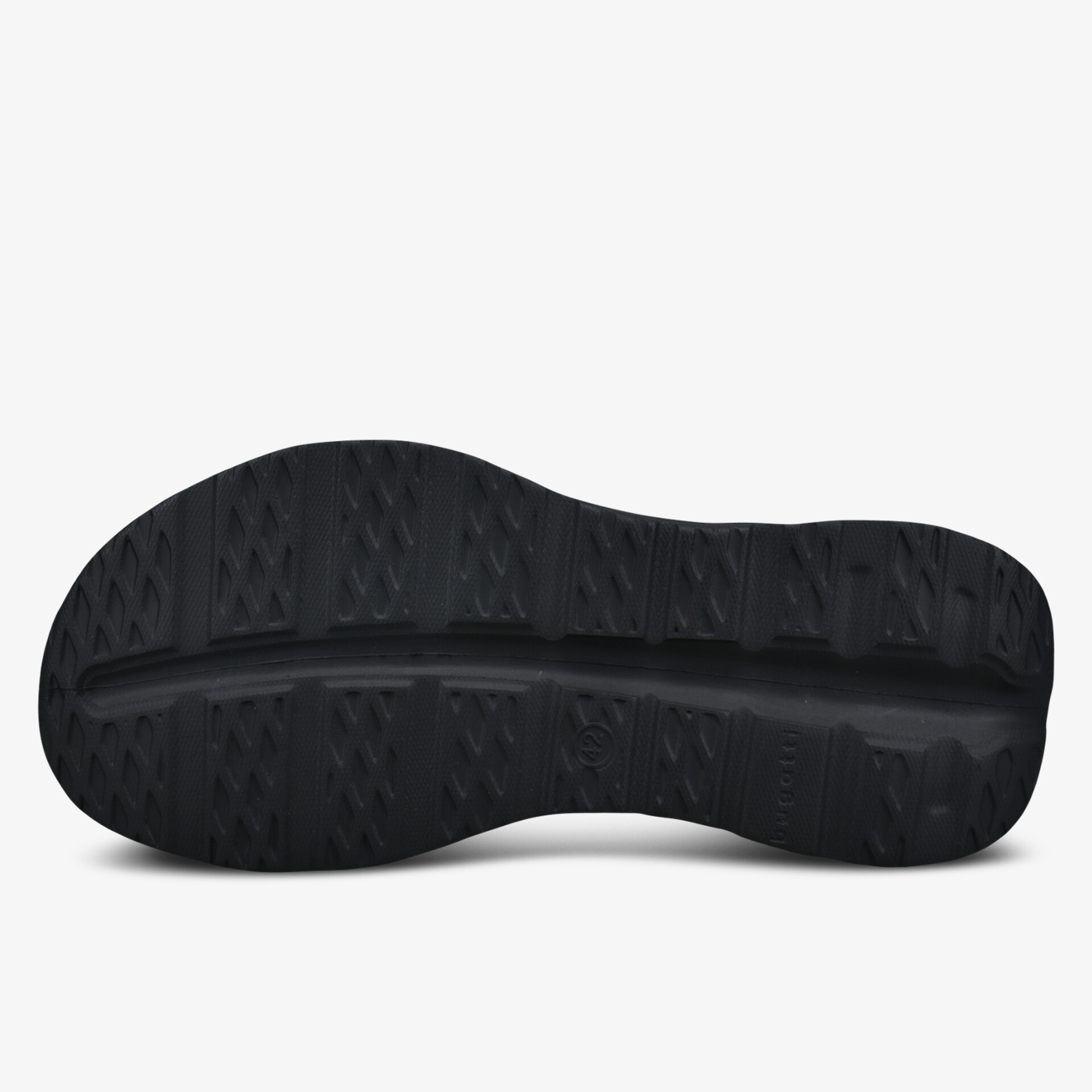 Robuste, rutschfeste, langlebige schwarze Außensohle mit stabilem Grip für optimalen Komfort.