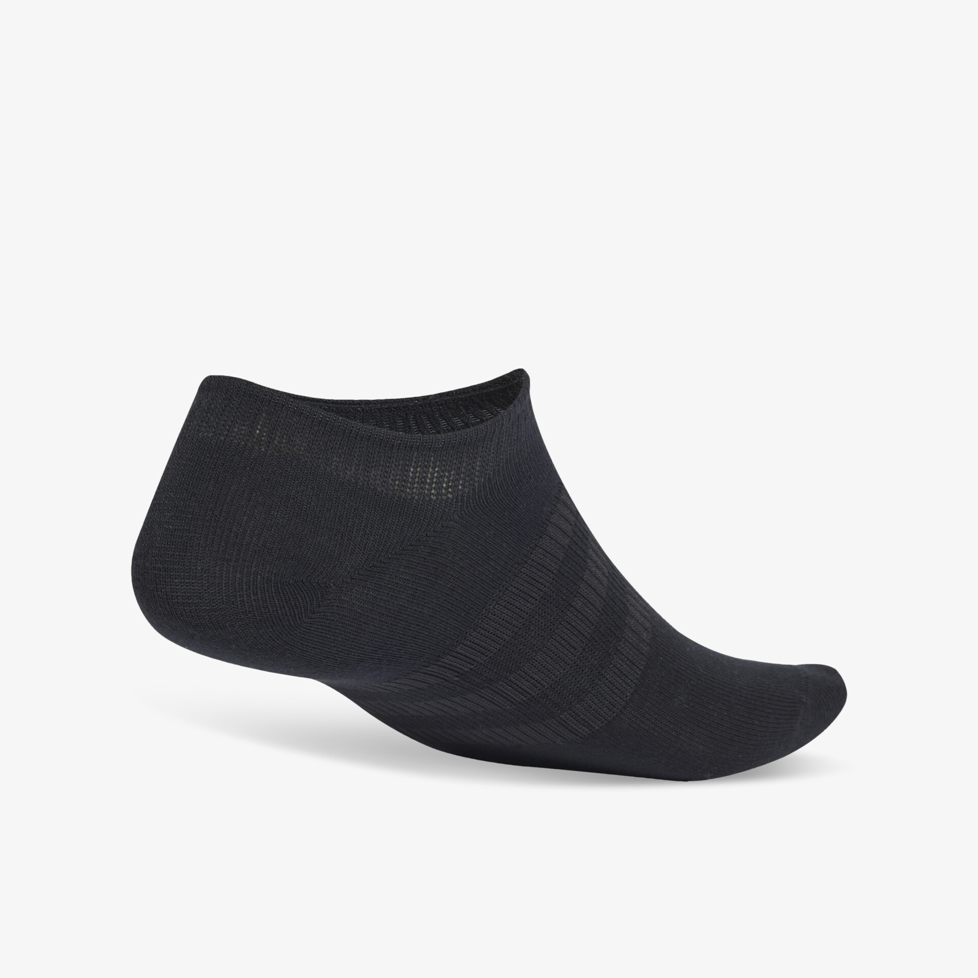 Schwarze, elastische Sneaker Socke, atmungsaktiv und bequem mit rutschfester Passform und nahtlosem Design