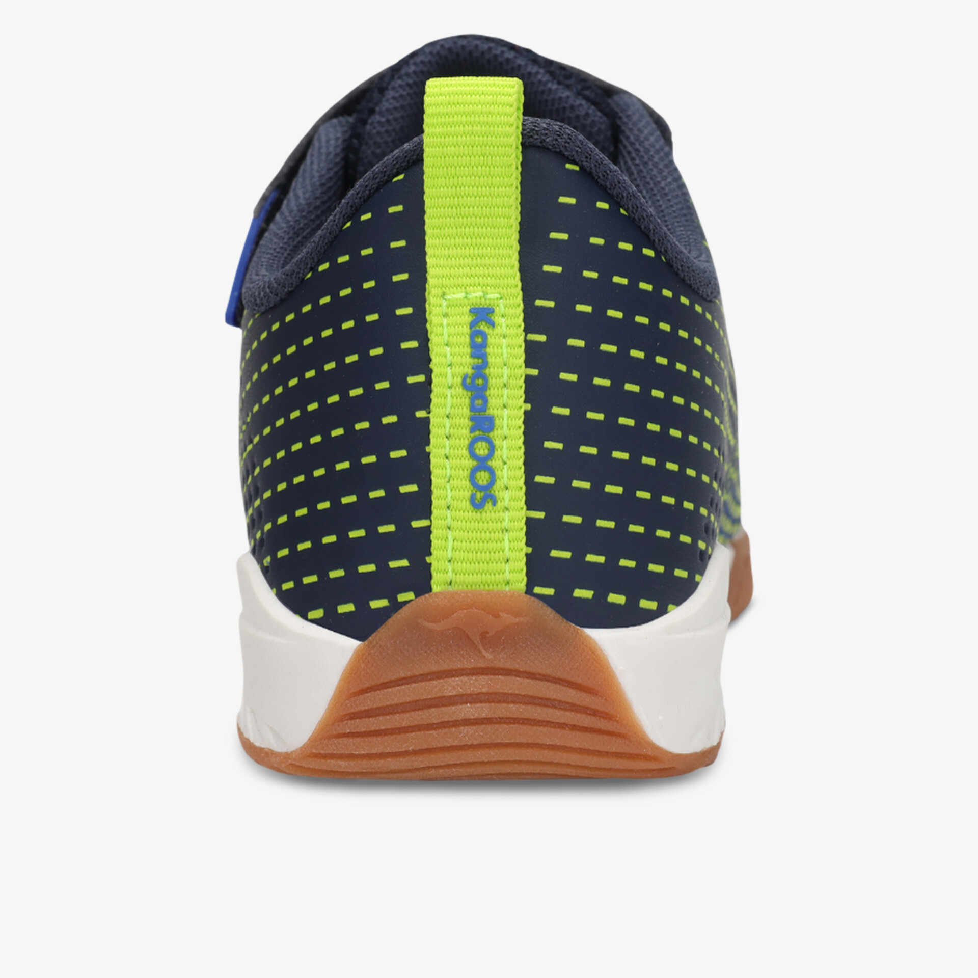 Rückansicht leichter Sneaker mit atmungsaktivem Mesh und rutschfester Sohle, sportliches Design