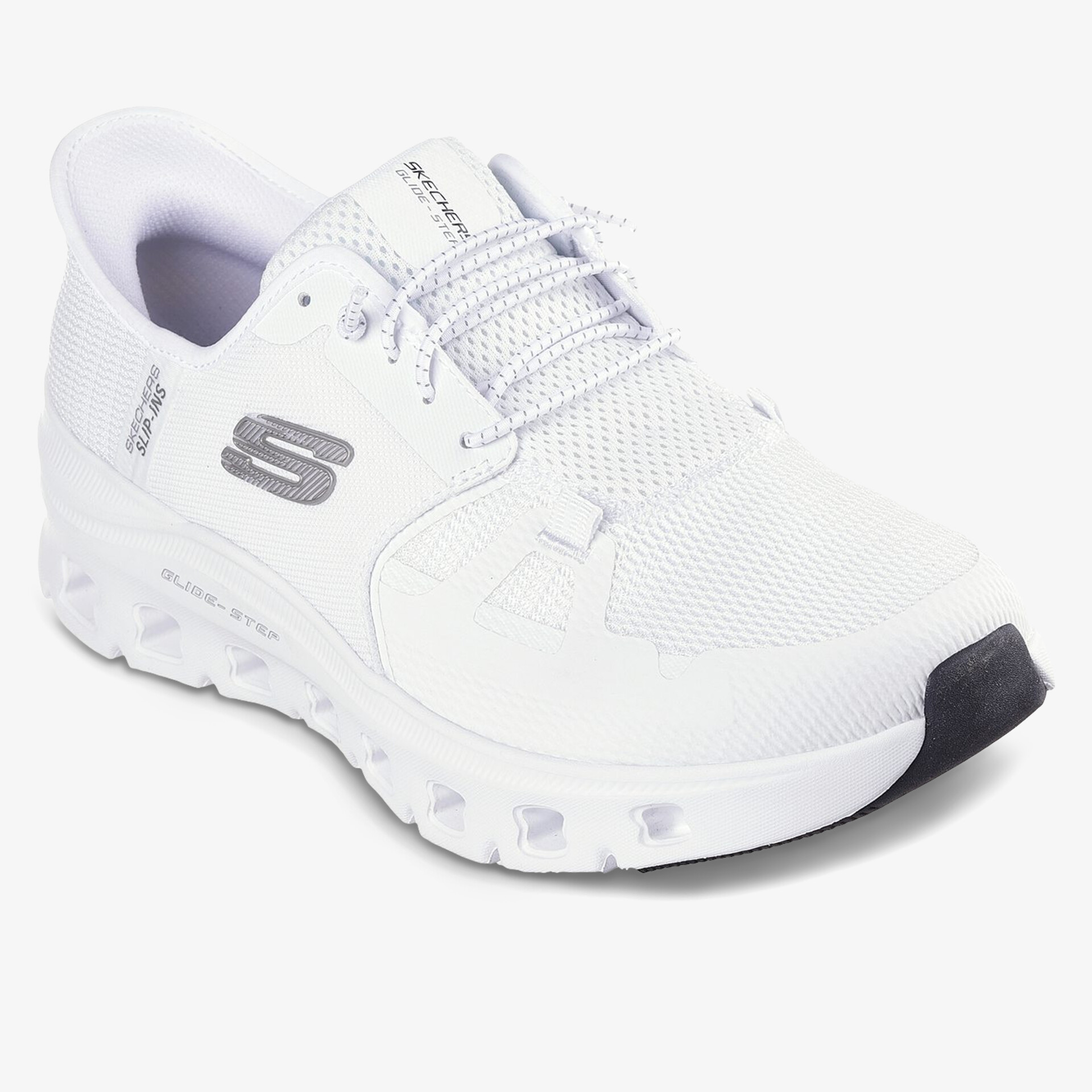 Weißer Sneaker mit atmungsaktivem Design und rutschfester Sohle