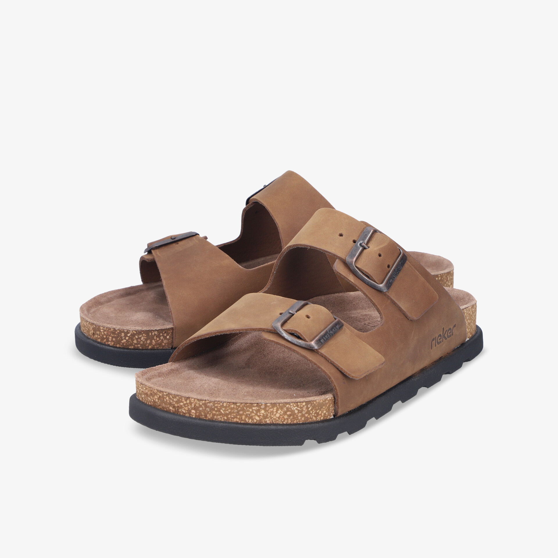 Bequeme braune Sandalen mit verstellbaren Schnallen und gepolsterter Sohle für lässigen und sicheren Tragekomfort