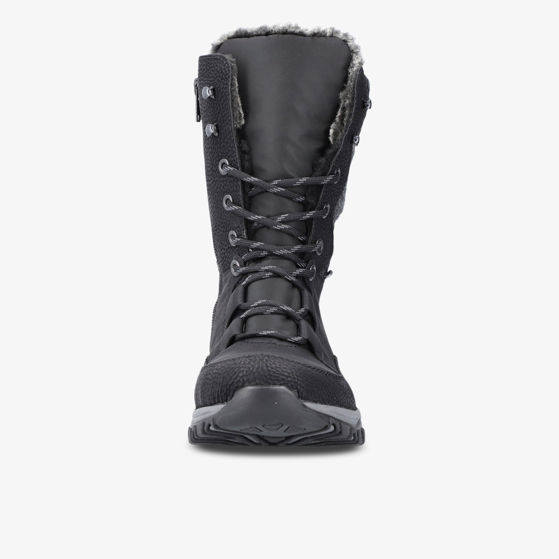 Wasserdichter Winterstiefel mit warmem Innenfutter und rutschfester Profilsohle, robuste Schnürung vorne