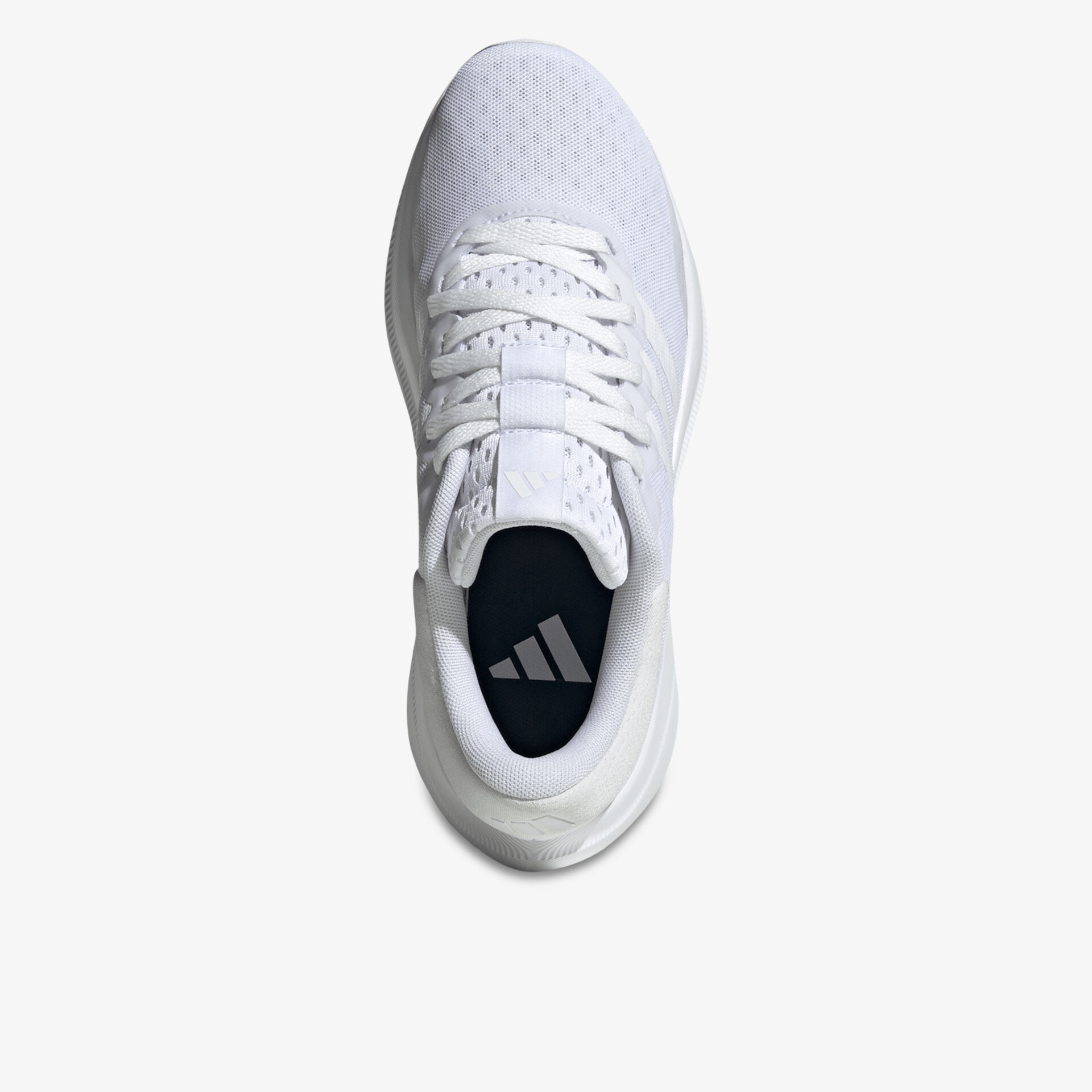 Leichter weißer Sportschuh mit atmungsaktivem Obermaterial und bequemen Schnürsenkeln