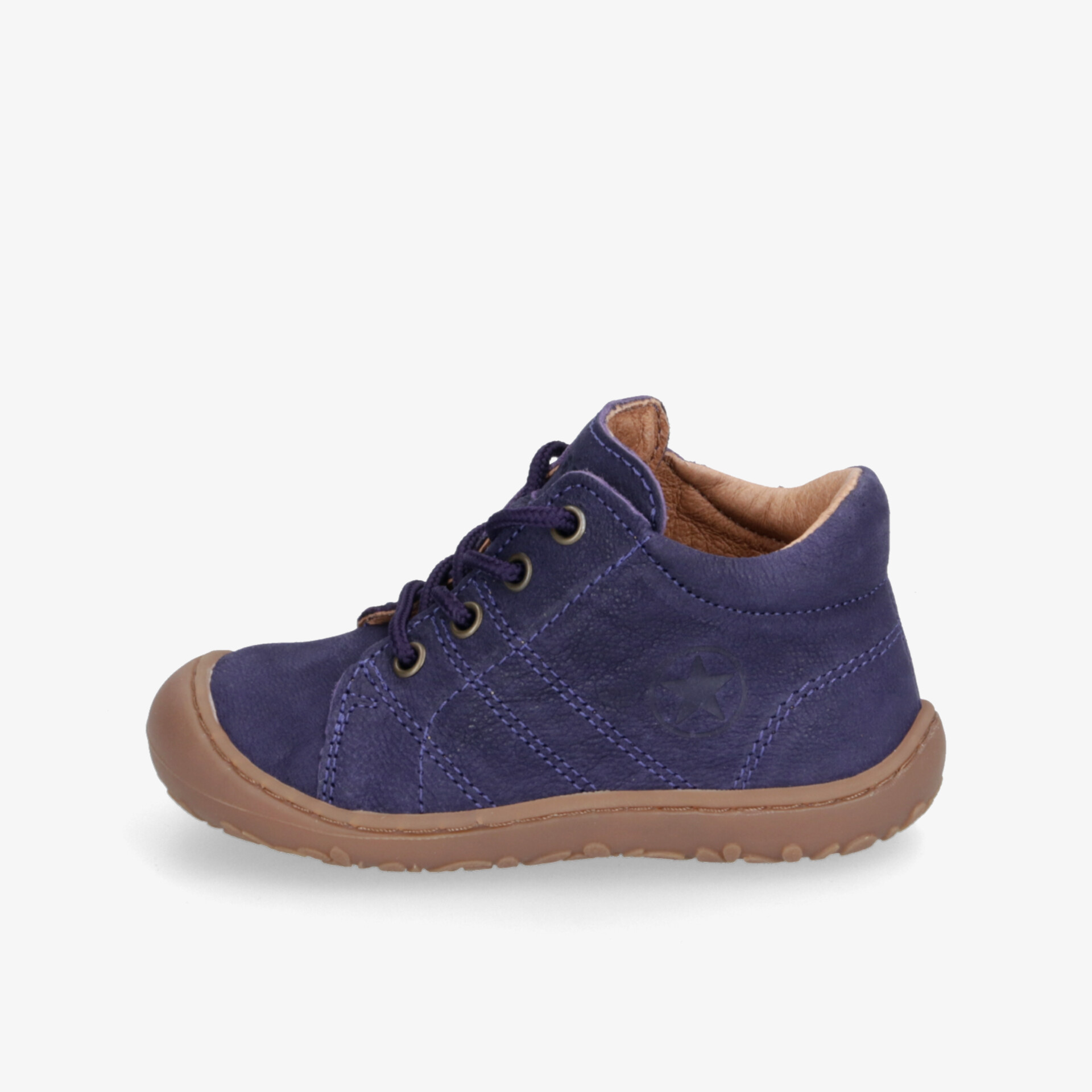 Bequemer und robuster blauer Schuh mit rutschfester Sohle für vielseitigen Einsatz.