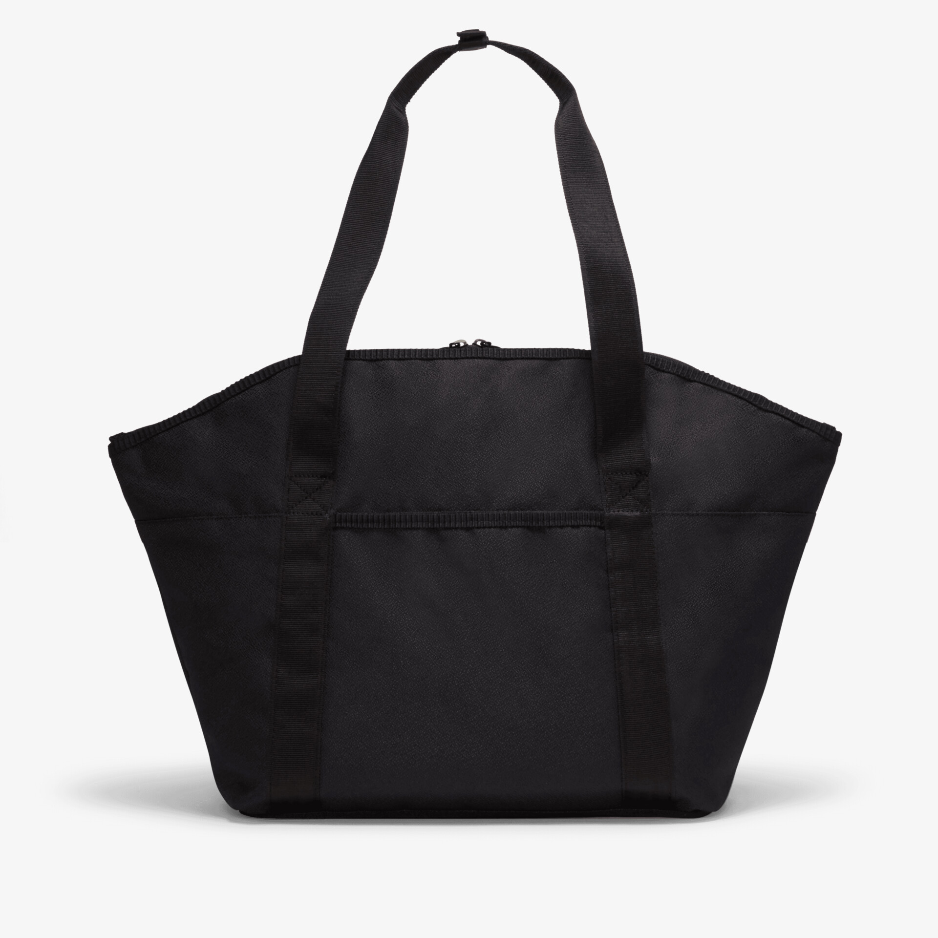Elegante schwarze Tasche mit großzügigem Stauraum und robusten Trägern