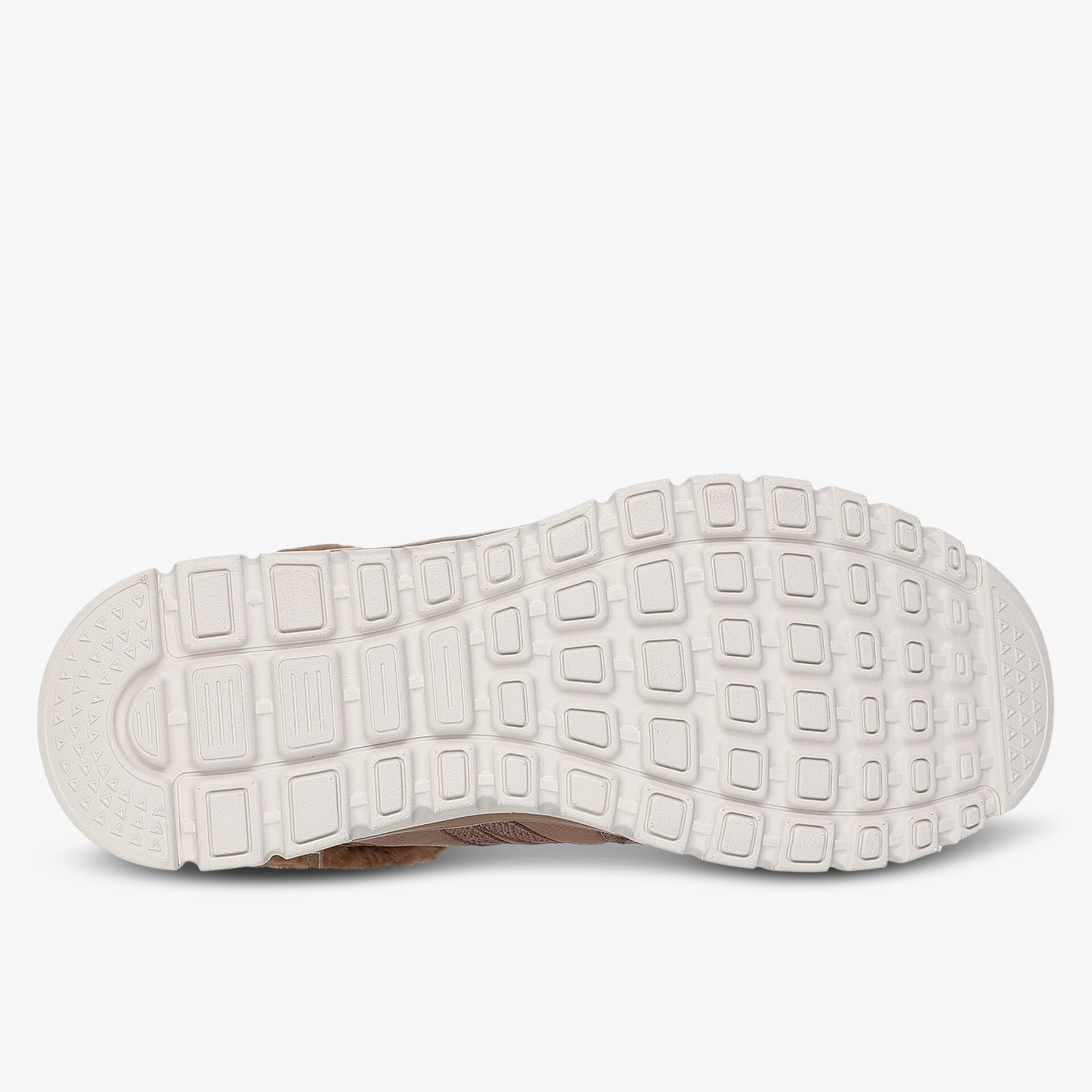 Weiße, profilierte Sohle mit langlebiger, rutschfester und flexibler Laufsohle für optimalen Grip