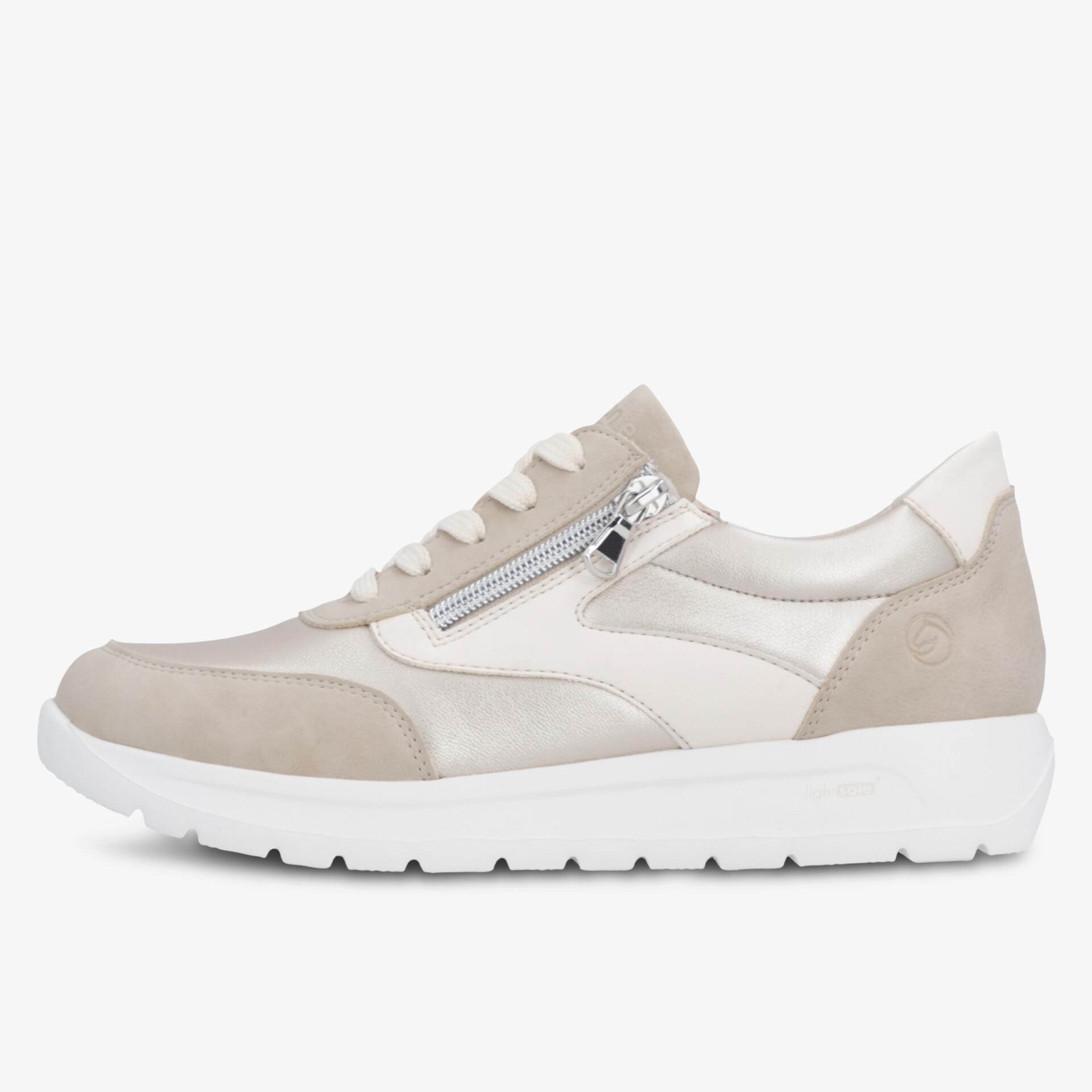 Leichter Sneaker mit weicher Polsterung und modischem Reißverschluss, ideal für ganztägigen Komfort