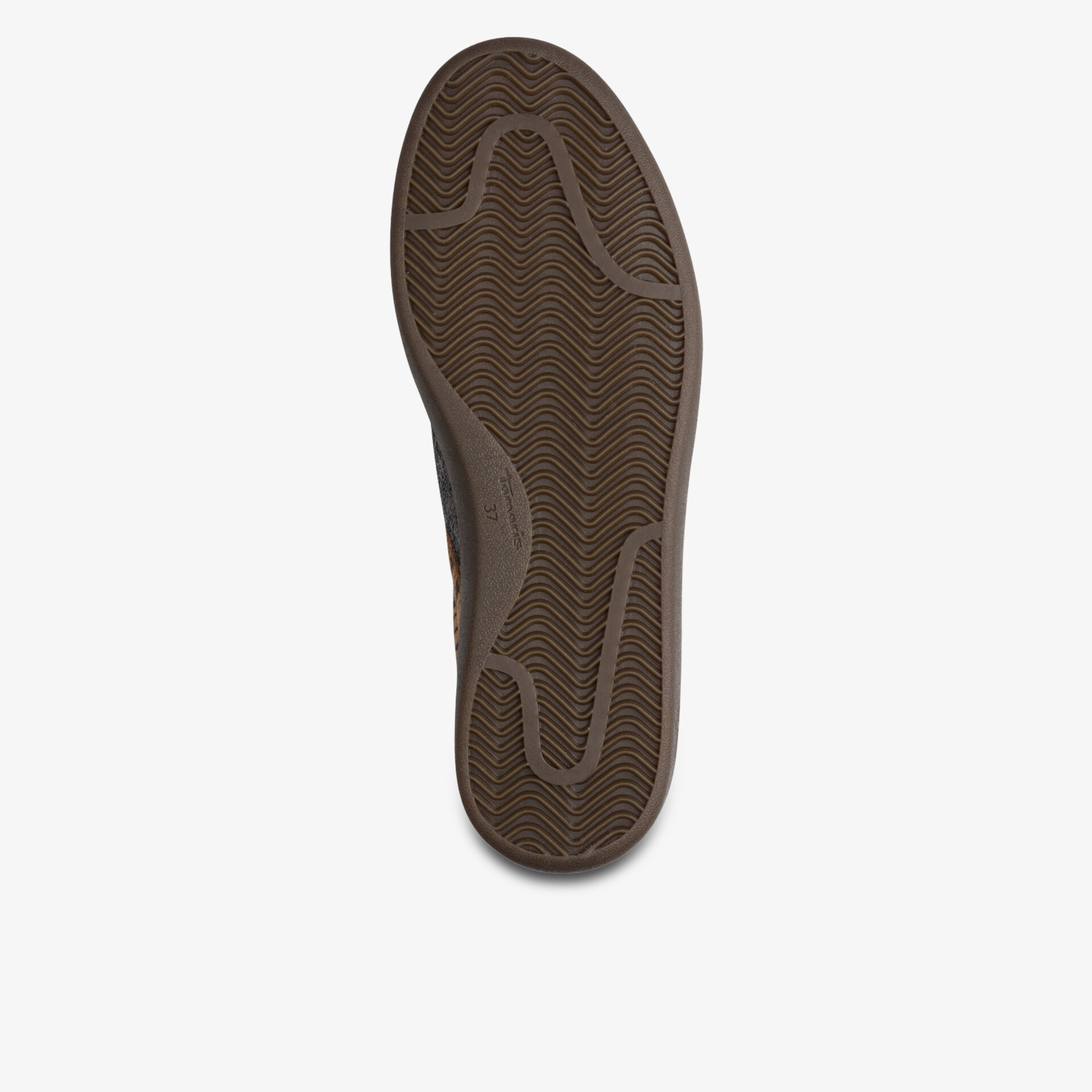 Rutschfeste, robuste Schuhsohle mit profiliertem Design für sicheren Halt und flexiblem Komfort