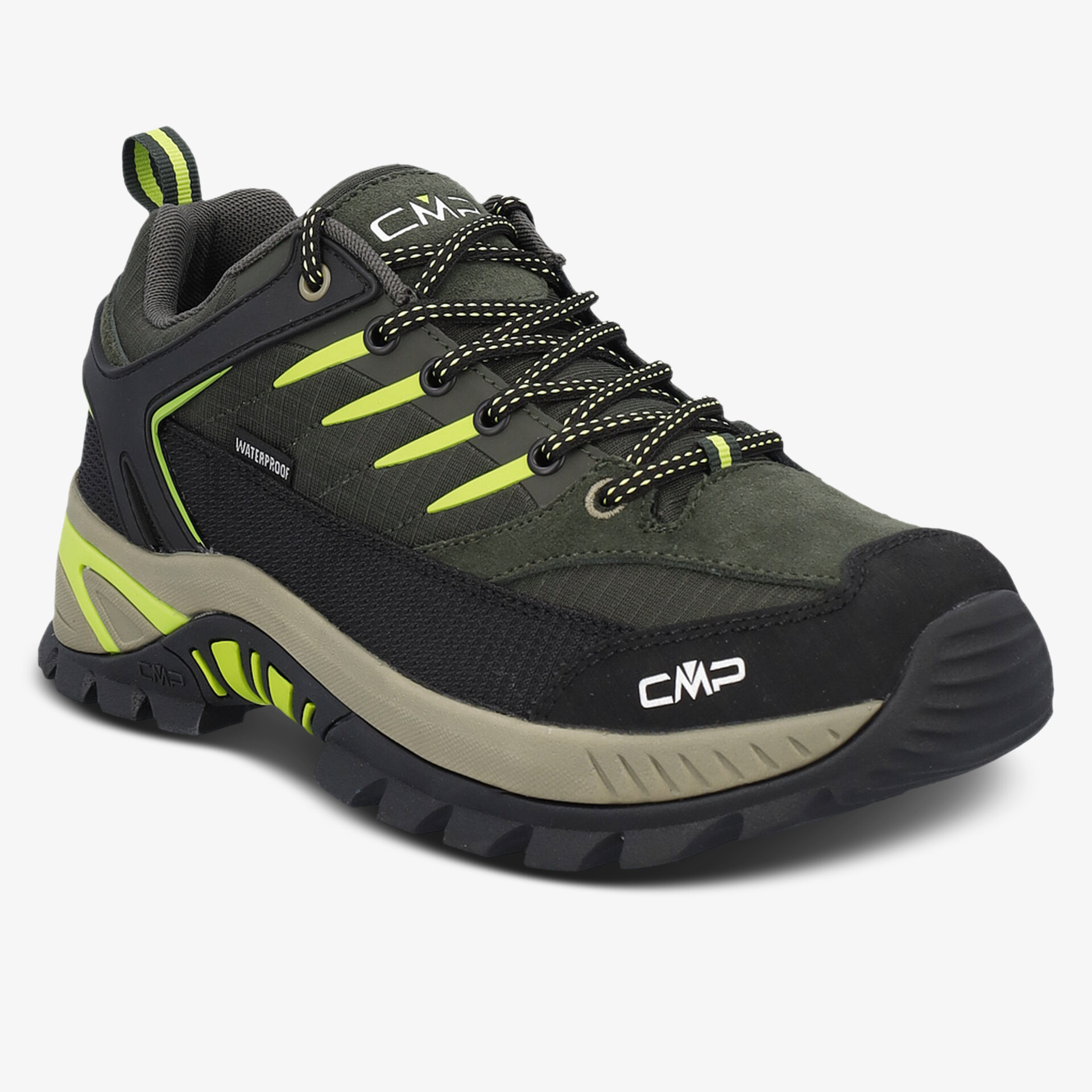 Stylischer und robuster Outdoorschuh mit wasserdichtem Design und hervorragender Trittsicherheit.