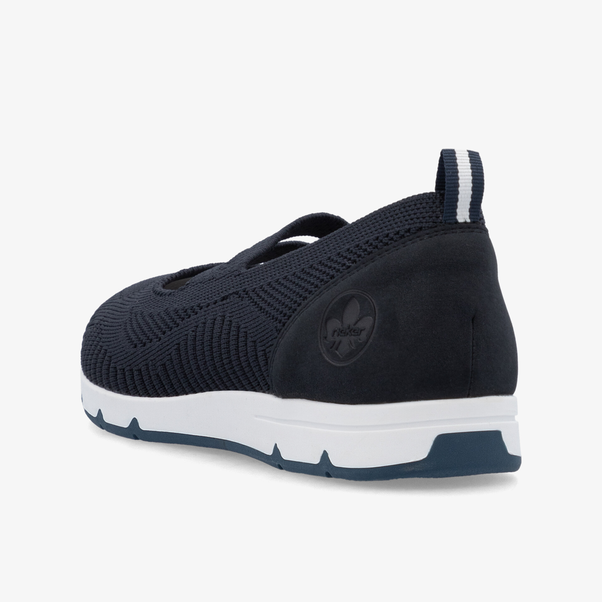 Schwarzer Sneaker seitlich mit leichter, flexibler Sohle und modernem, komfortablem Design für Alltag und Sport