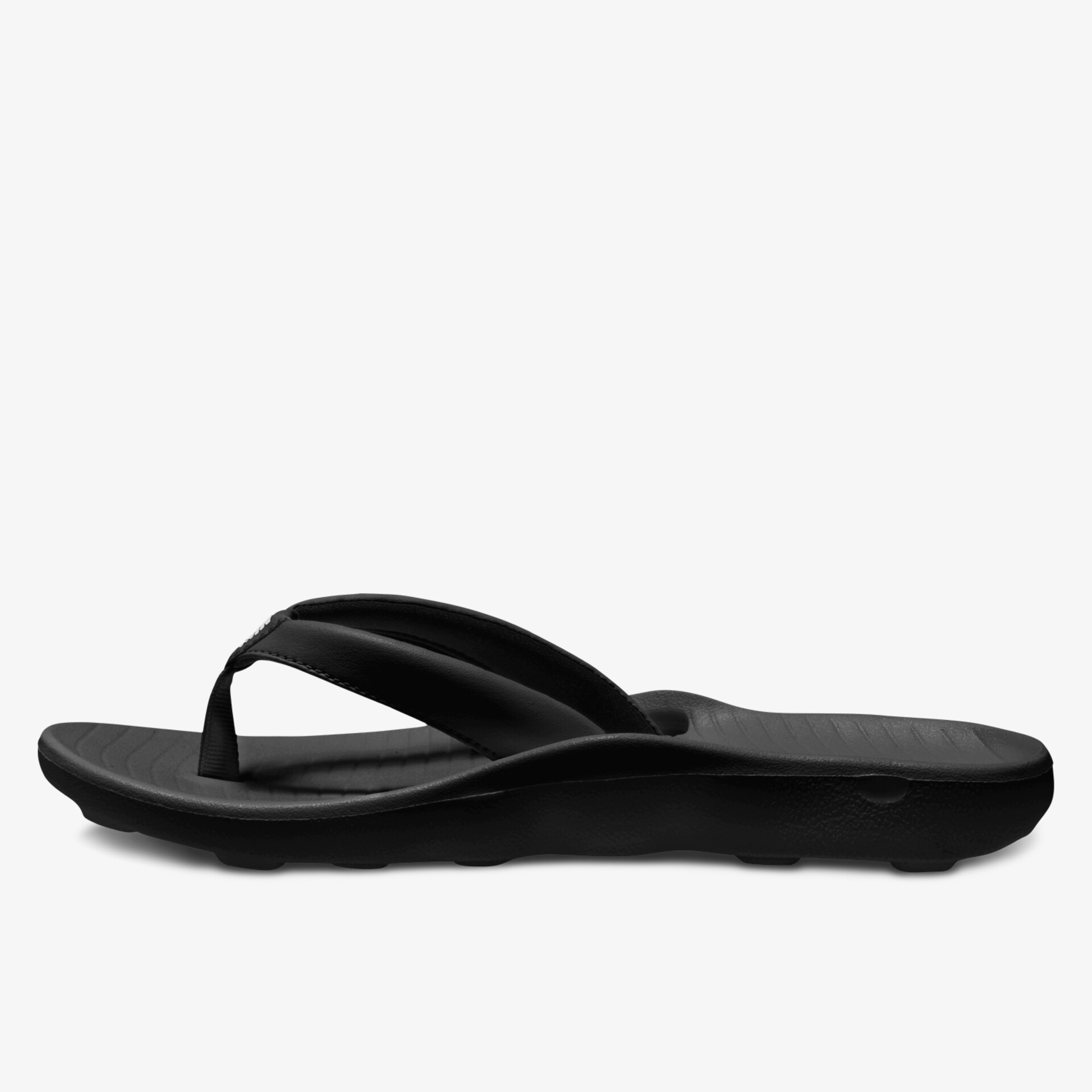 Bequeme schwarze Flip Flops mit rutschfester Sohle für optimalen Tragekomfort