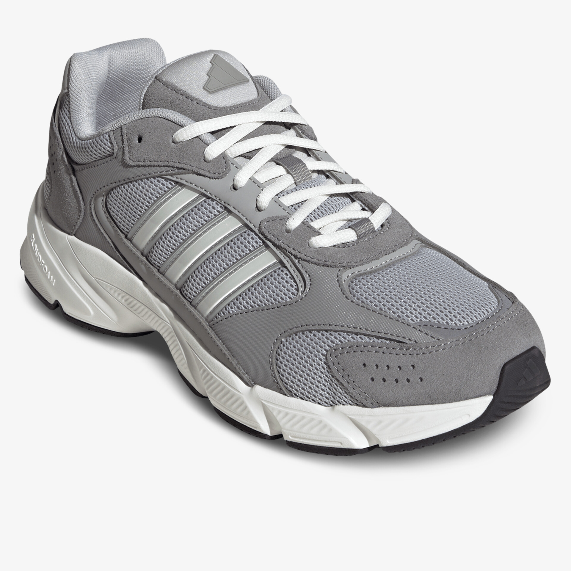 Leichter grauer Sneaker mit atmungsaktivem Material und dämpfender Sohle für optimalen Tragekomfort