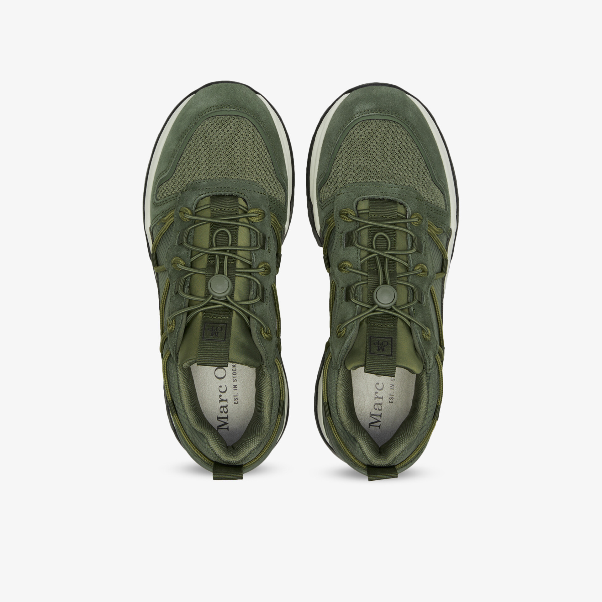 Grüne Sneaker mit atmungsaktivem Material, sportliches Design und rutschfester Sohle, perfekt für Freizeitaktivitäten.