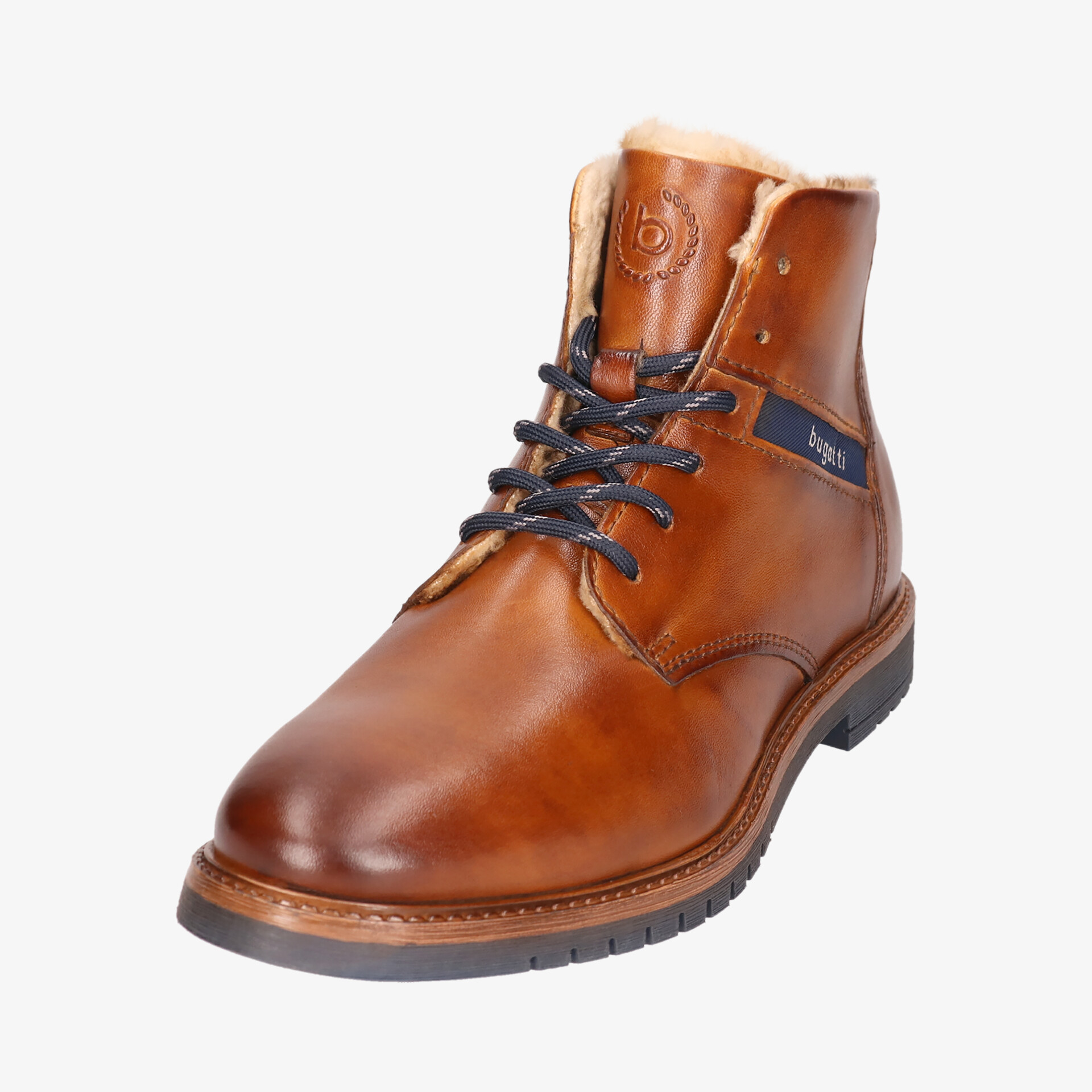 Eleganter Lederschuh mit robuster Schnürung und klassischer Stiefelform für hohen Tragekomfort und stabilen Halt