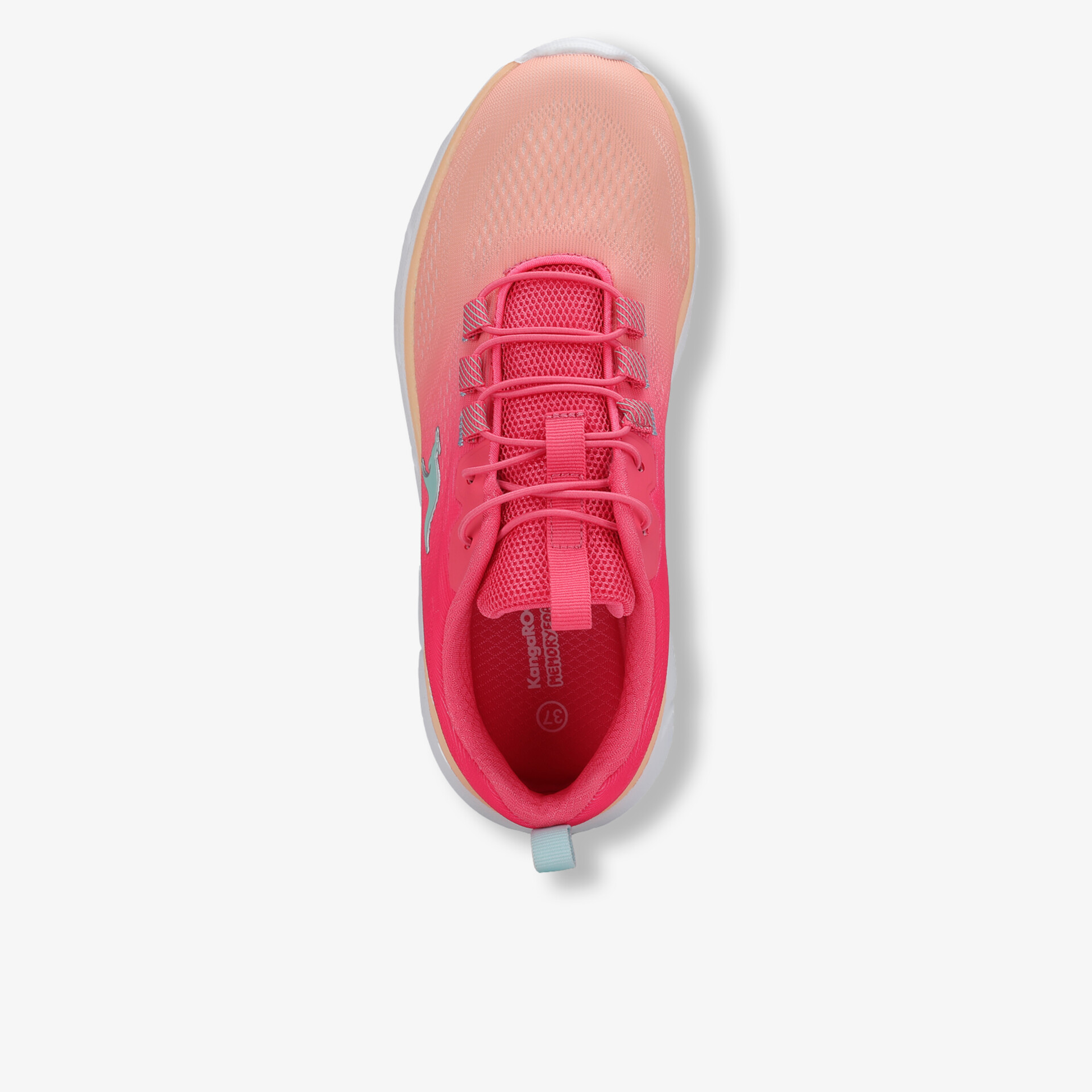 Leichter und atmungsaktiver Sportschuh mit flexibler Schnürung und komfortabler Innenausstattung, Draufsicht