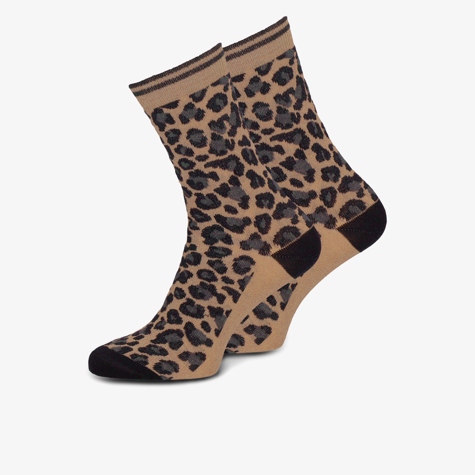 Modischer Leopardenmuster-Socken aus bequemem, elastischem Material für stylischen Komfort