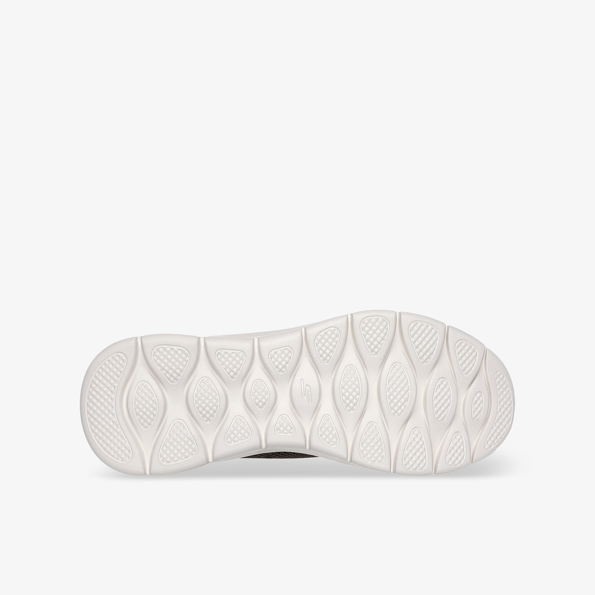 weiße flexible und rutschfeste Schuhsohle mit angenehmer Dämpfung und robustem Profil für guten Halt