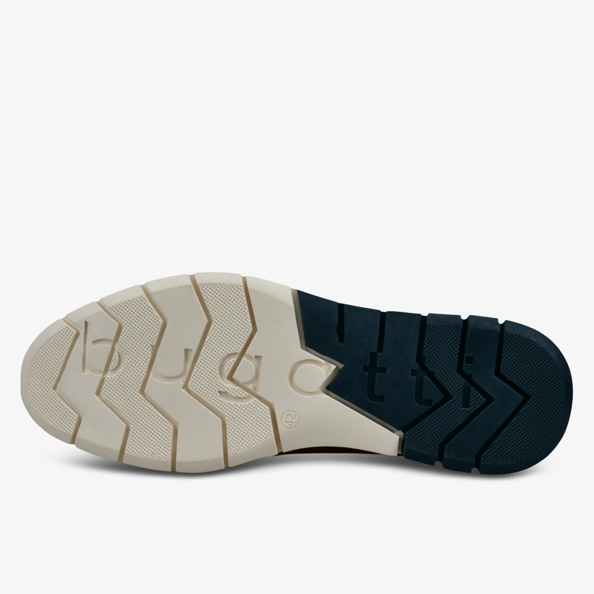 Robuste Sohle mit rutschfestem Design und langlebiger Bauweise