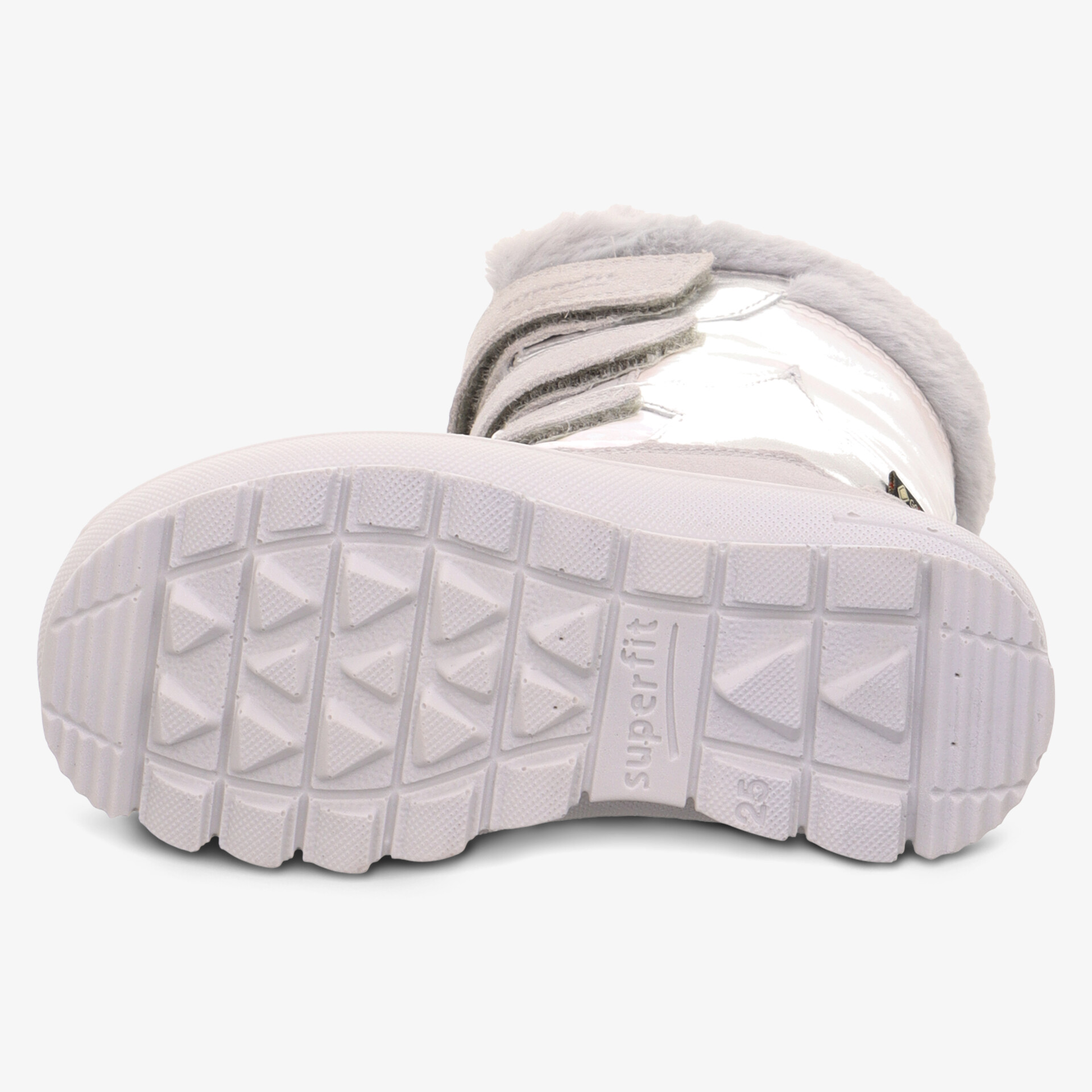 Robuste und rutschfeste Schuhsohle mit markantem Profil für sicheren Halt und komfortables Tragegefühl