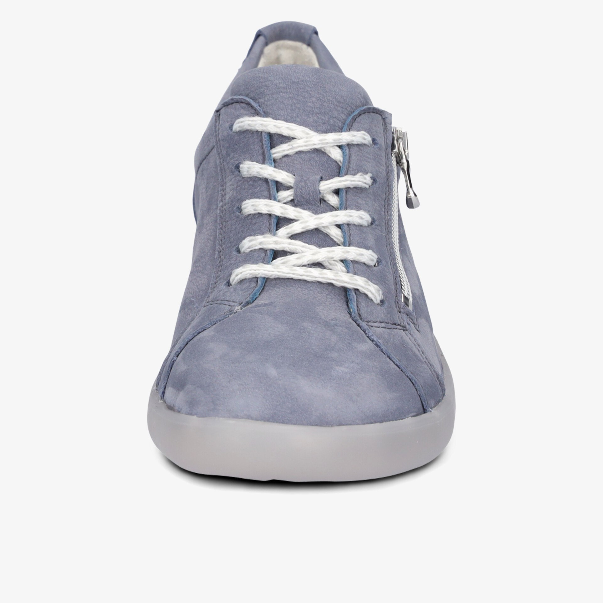 Bequemer sportlicher Schuh mit schnürung und praktischem seitlichem Reißverschluss in modernem Look