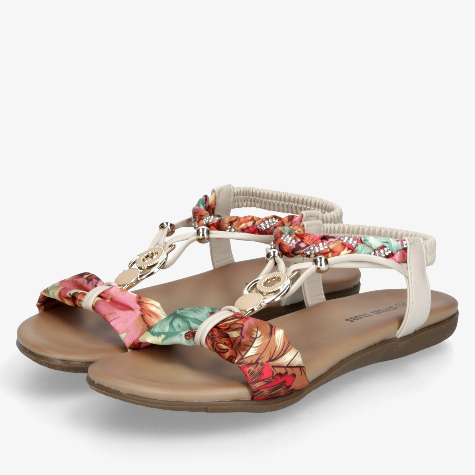 Leichte und bequeme Sandalen mit bunten, verstellbaren Riemen und eleganter, offener Passform für sommerlichen Komfort