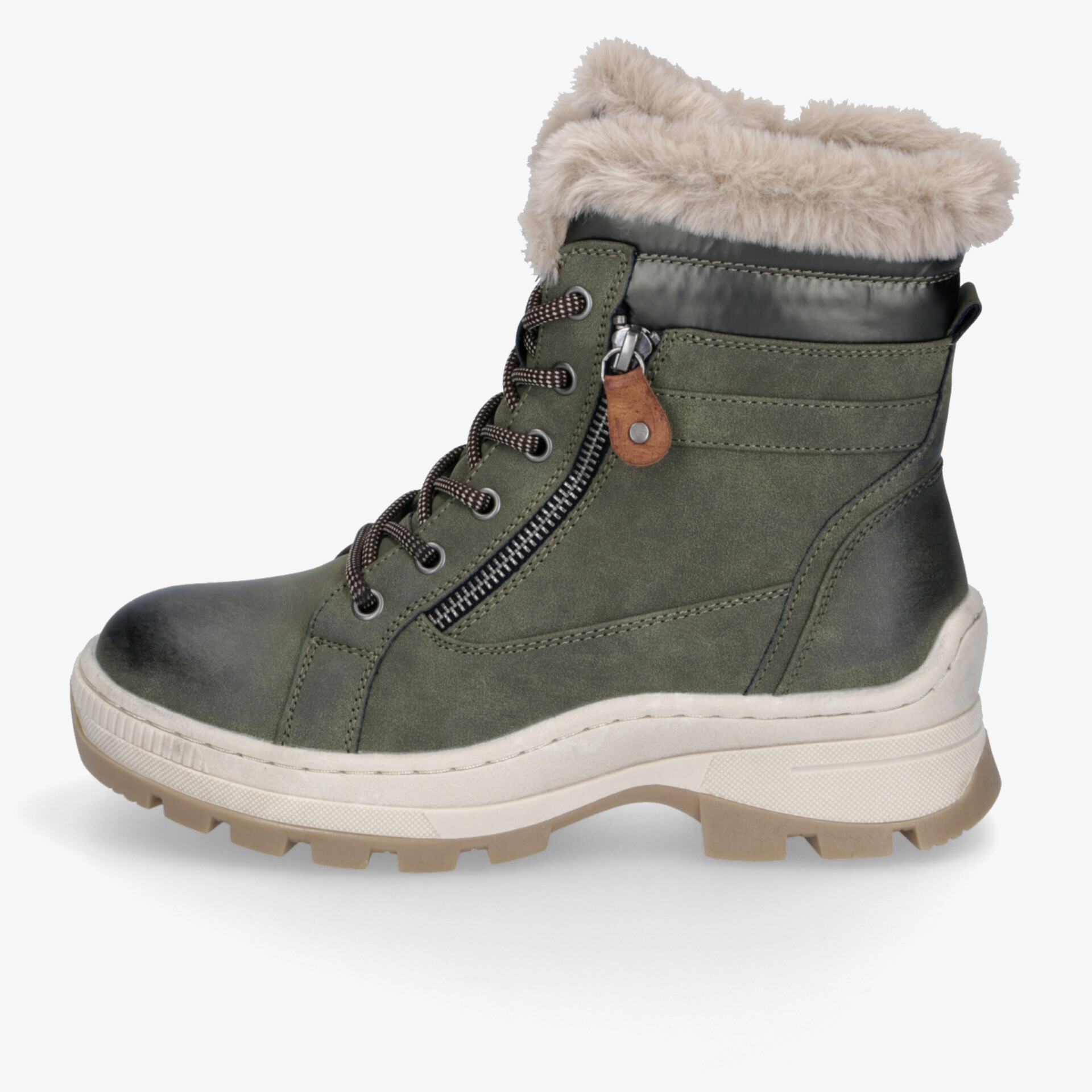 Warmer Winterstiefel mit weichem Futter, praktischem Reißverschluss und rutschfester Profilsohle für kalte Tage