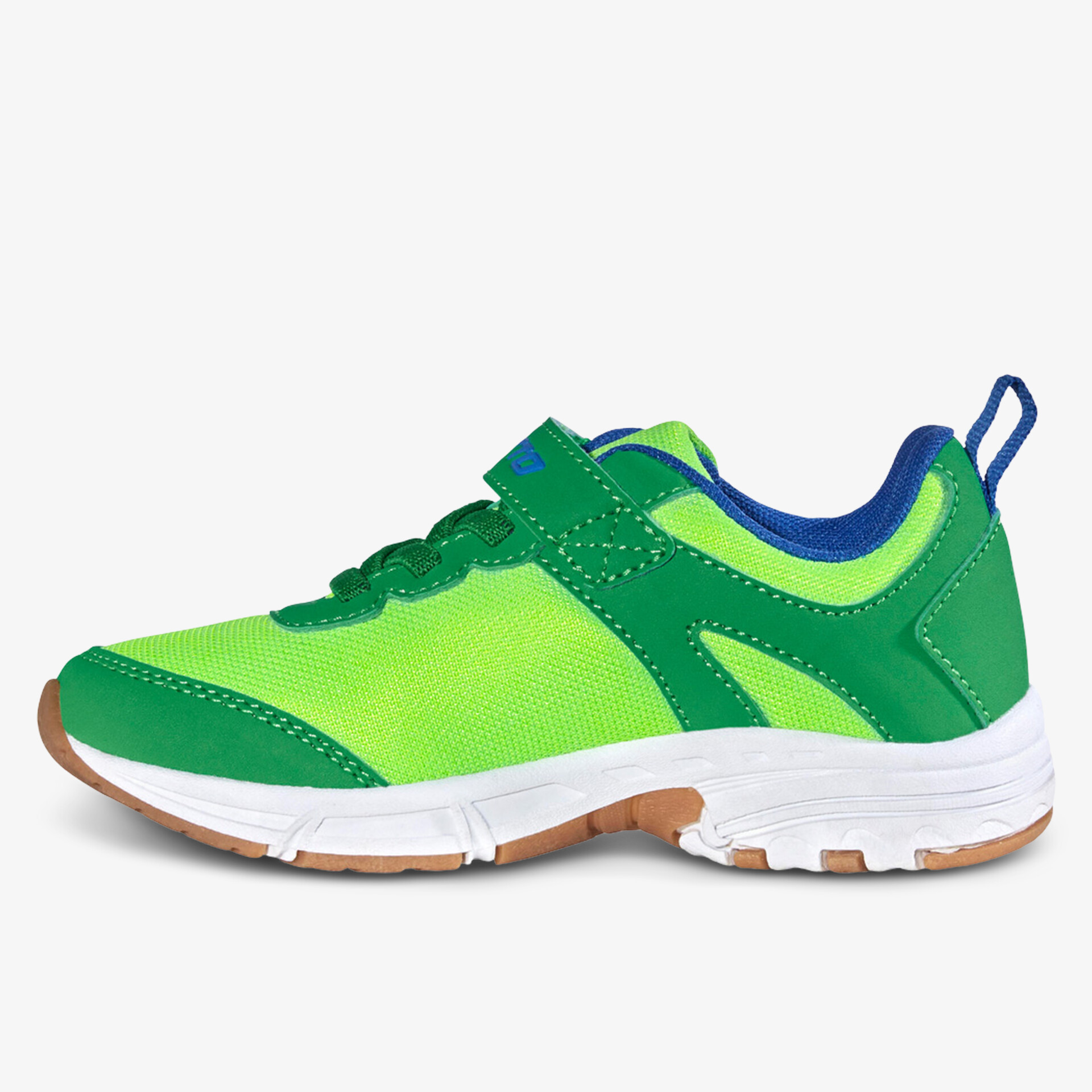 Grüne Sportschuhe mit rutschfester Sohle und atmungsaktivem Material, ideal für sportliche Aktivitäten.