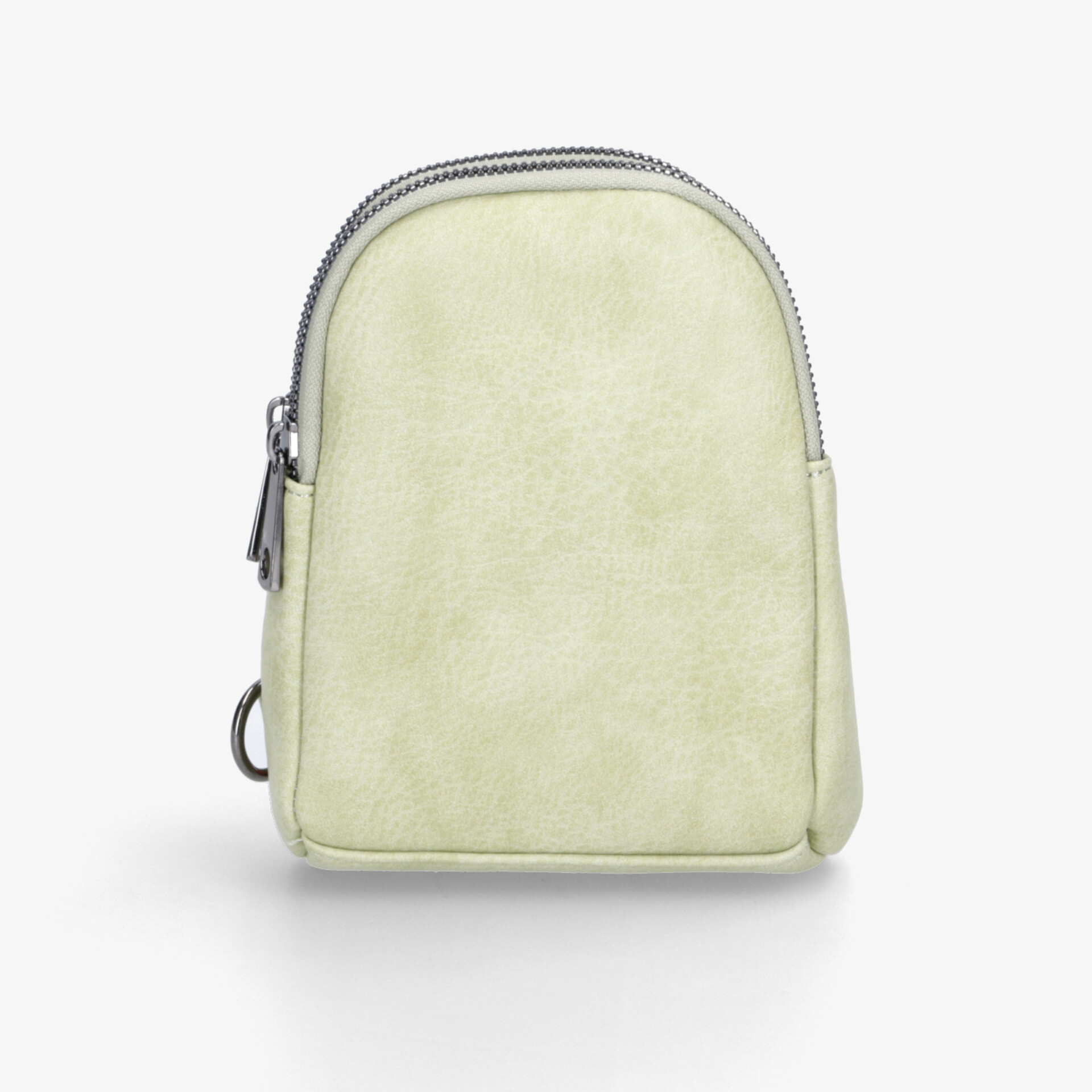 Kompakter leichter Rucksack in cremefarben mit praktischem, robustem Material und hochwertigem Reißverschluss, Frontansicht