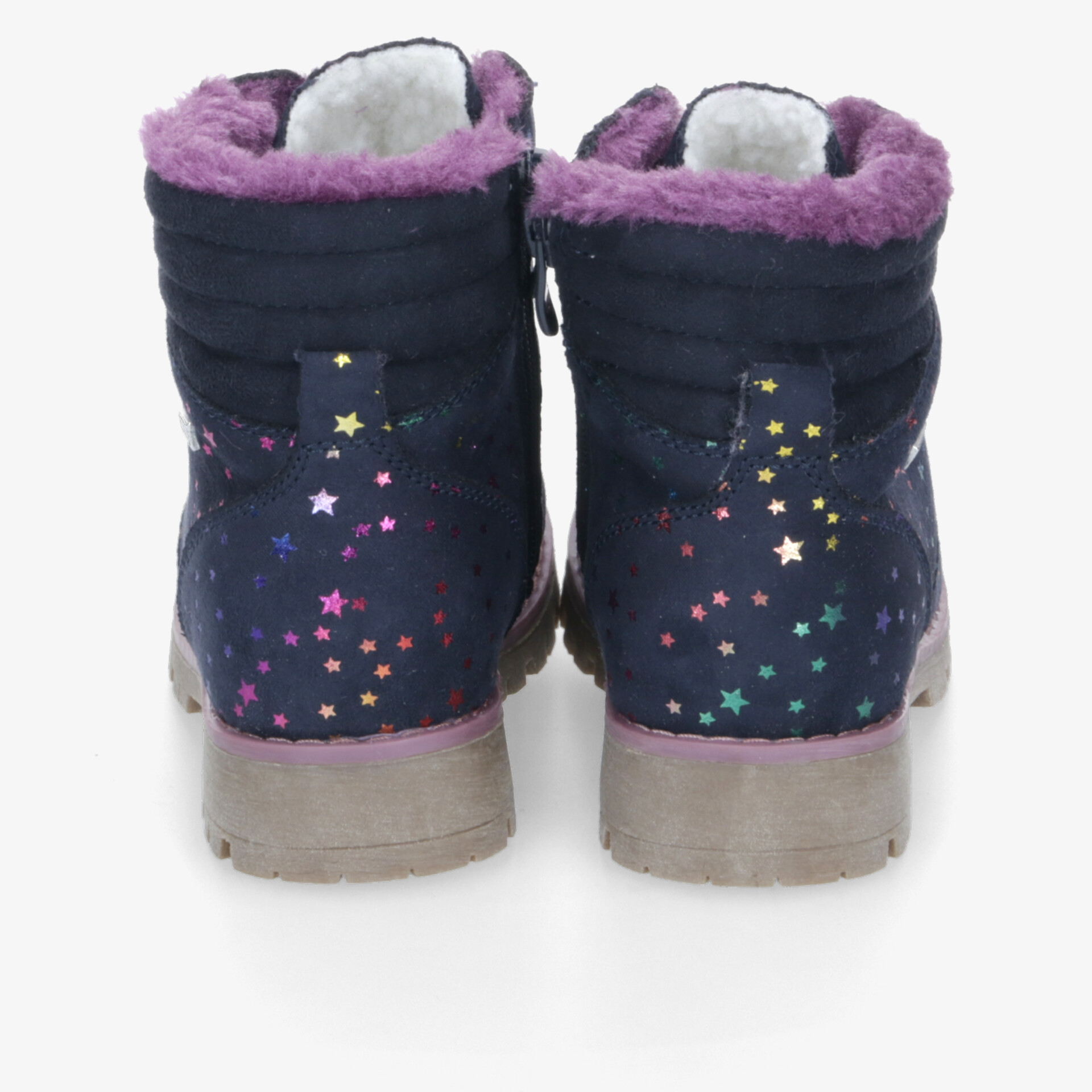 Warme, robuste Stiefeletten mit Sterne-Design und rutschfester Sohle für kalte Tage.