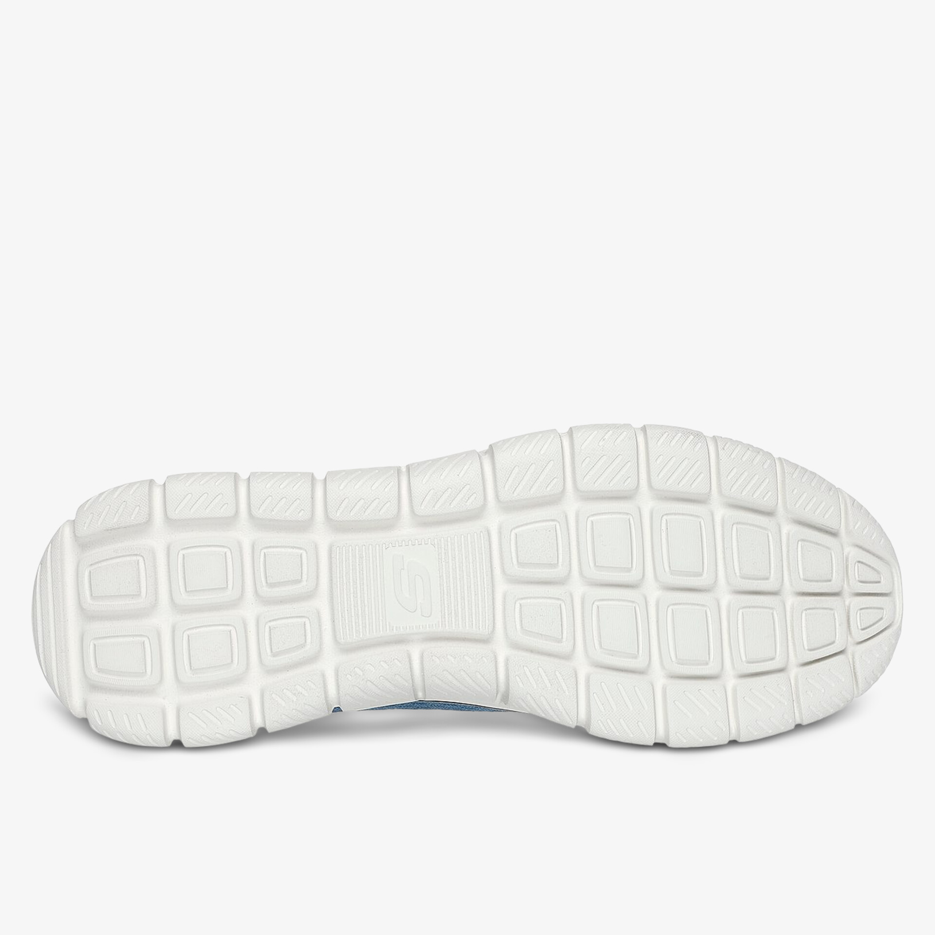 Weiße, rutschfeste Sohle mit strapazierfähigem Design.